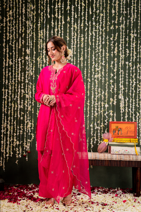 Blushing Berry Farsi Salwar Suit Set