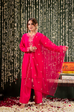 Blushing Berry Farsi Salwar Suit Set