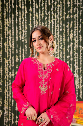 Blushing Berry Farsi Salwar Suit Set