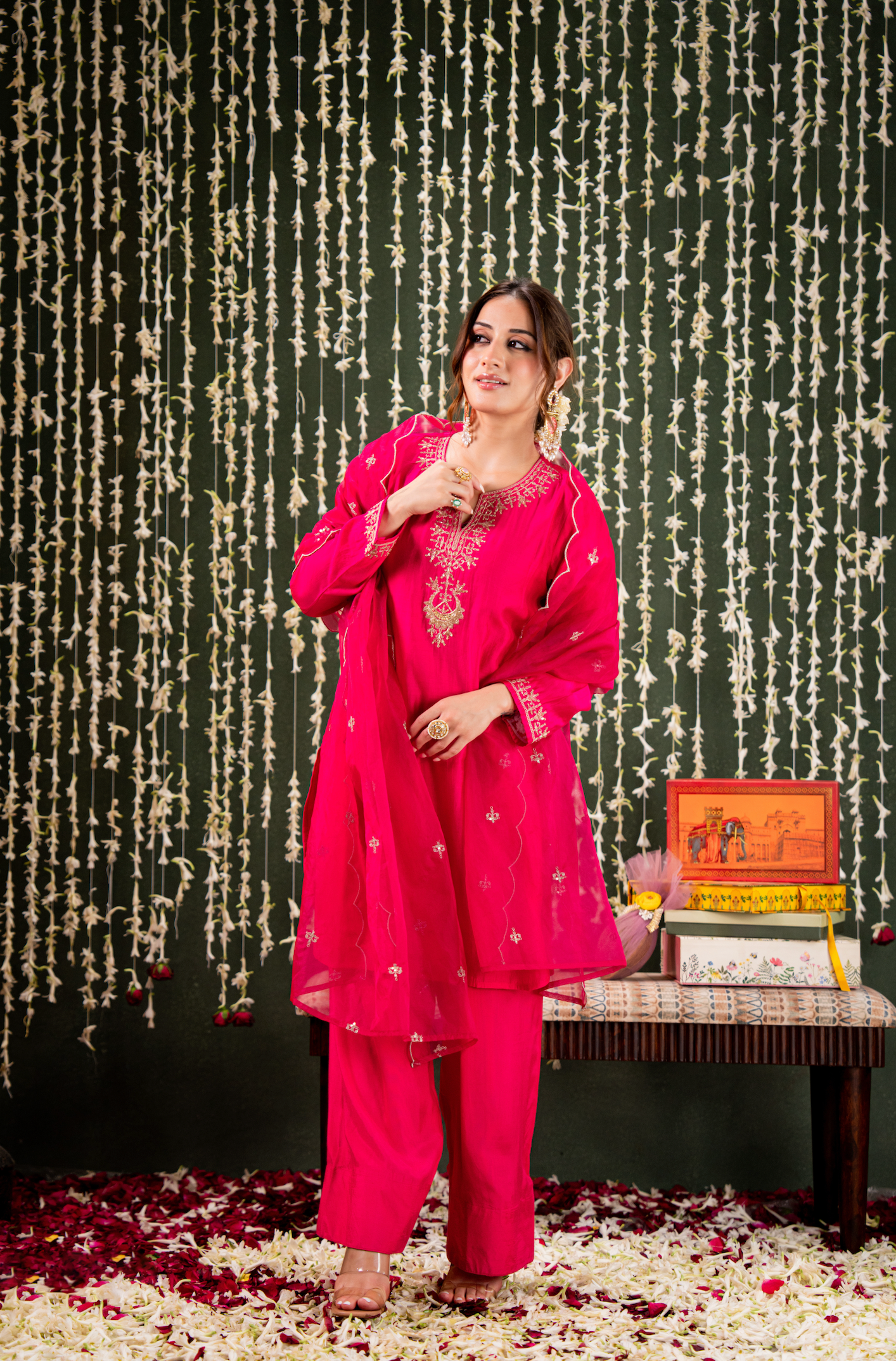 Blushing Berry Farsi Salwar Suit Set