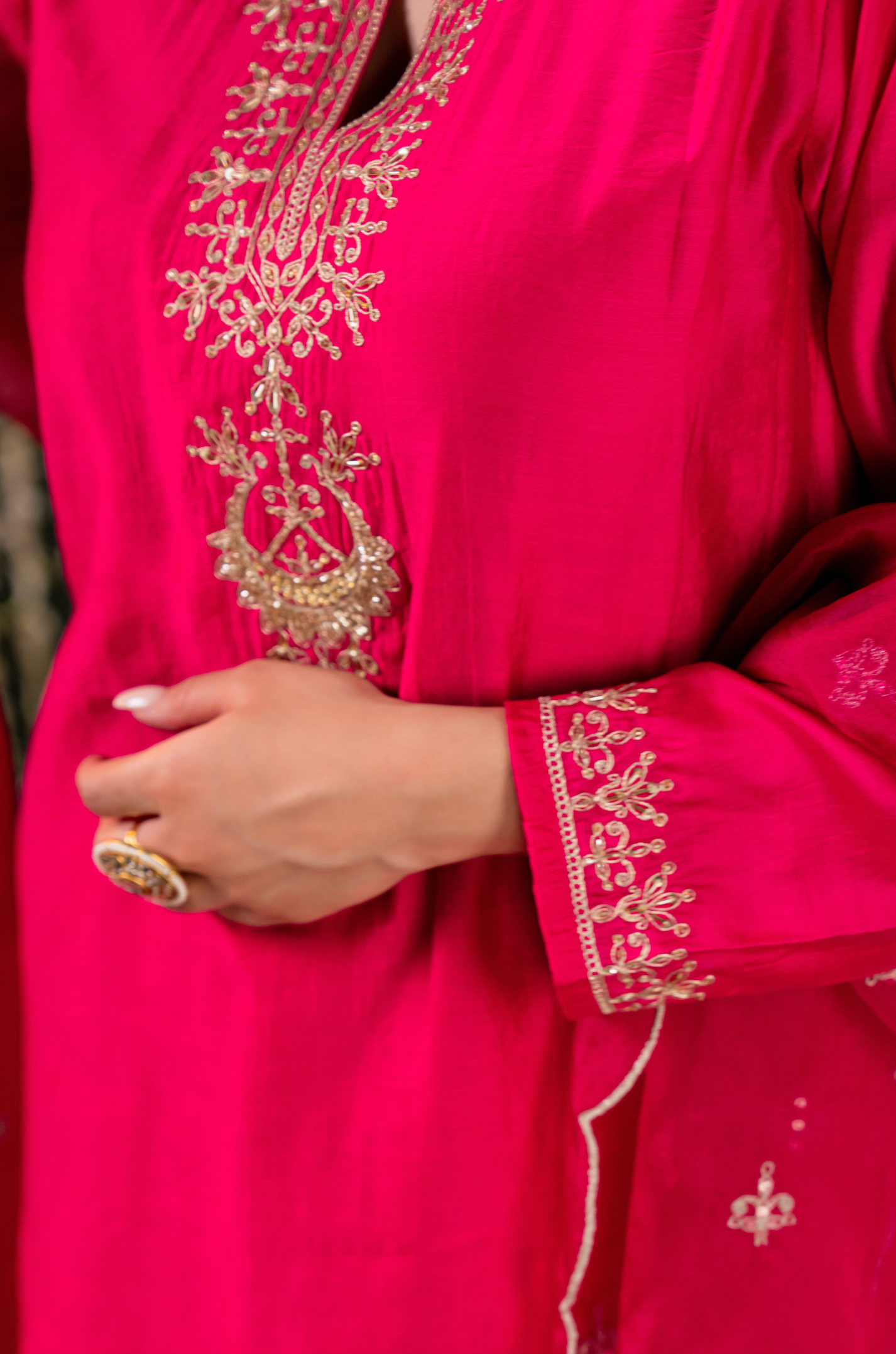 Blushing Berry Farsi Salwar Suit Set