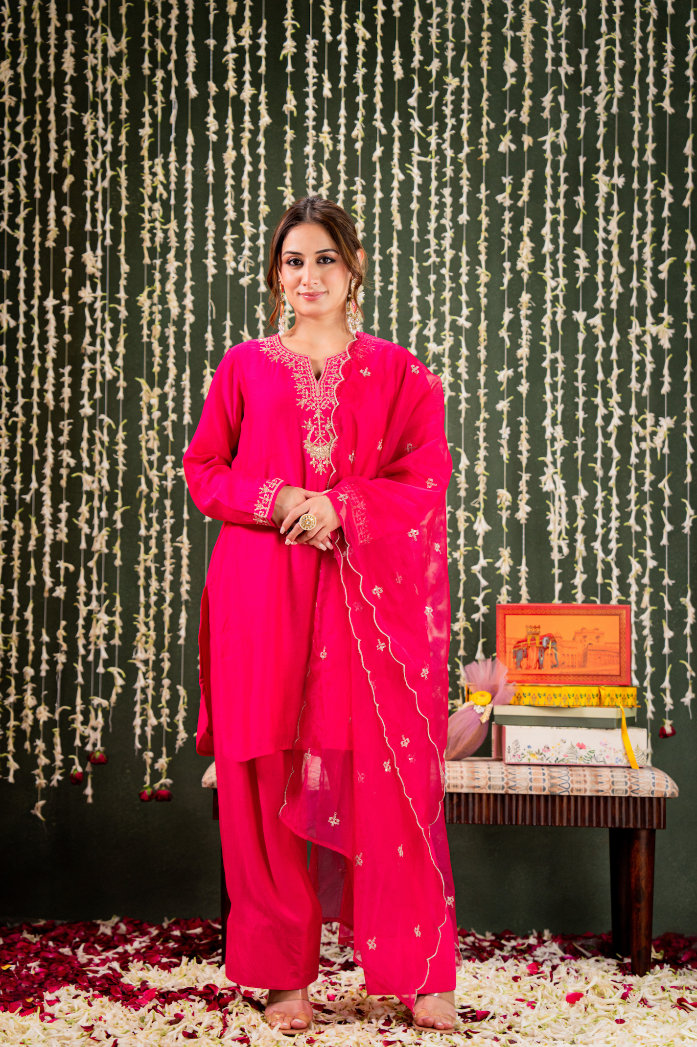 Blushing Berry Farsi Salwar Suit Set
