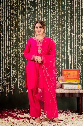 Blushing Berry Farsi Salwar Suit Set