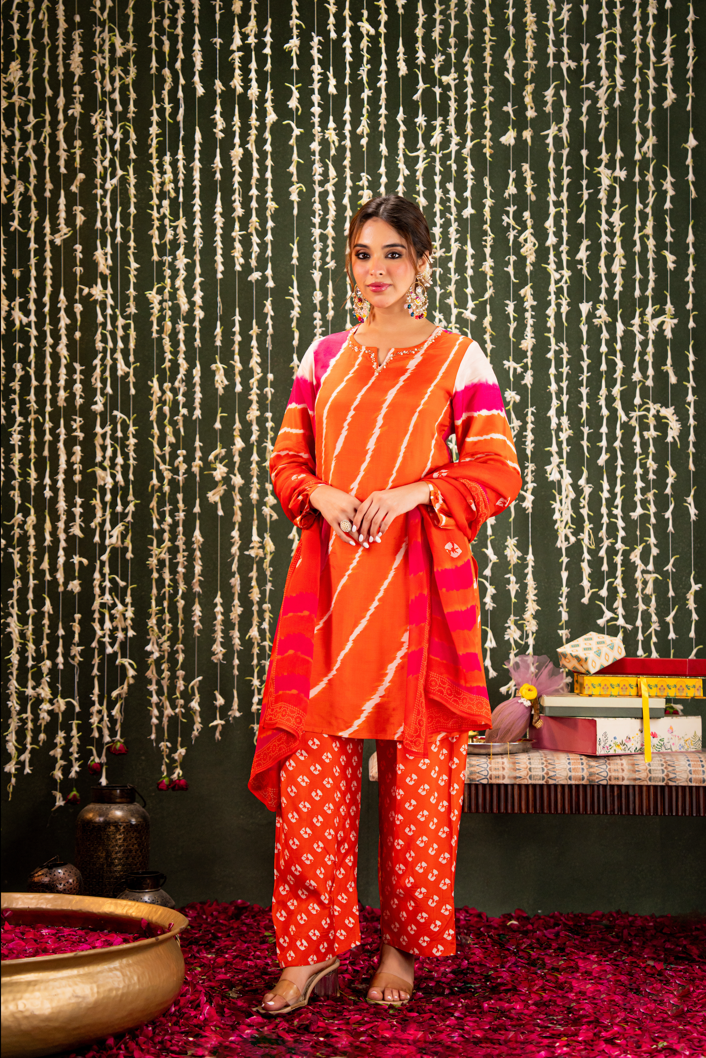 Saffron Rust Suit Set