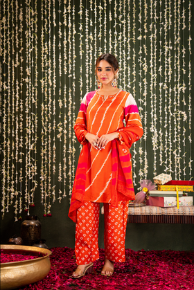 Saffron Rust Suit Set