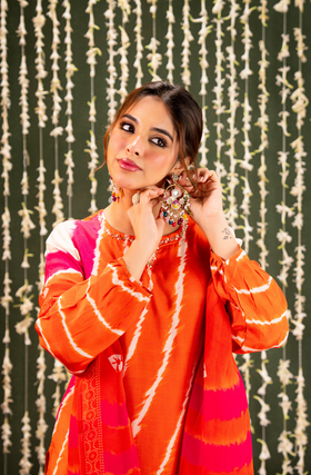 Saffron Rust Suit Set