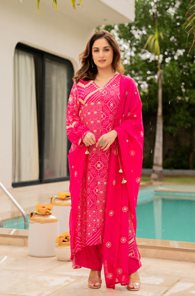 Rose Sage Muslin Suit Set