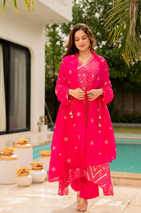 Rose Sage Muslin Suit Set