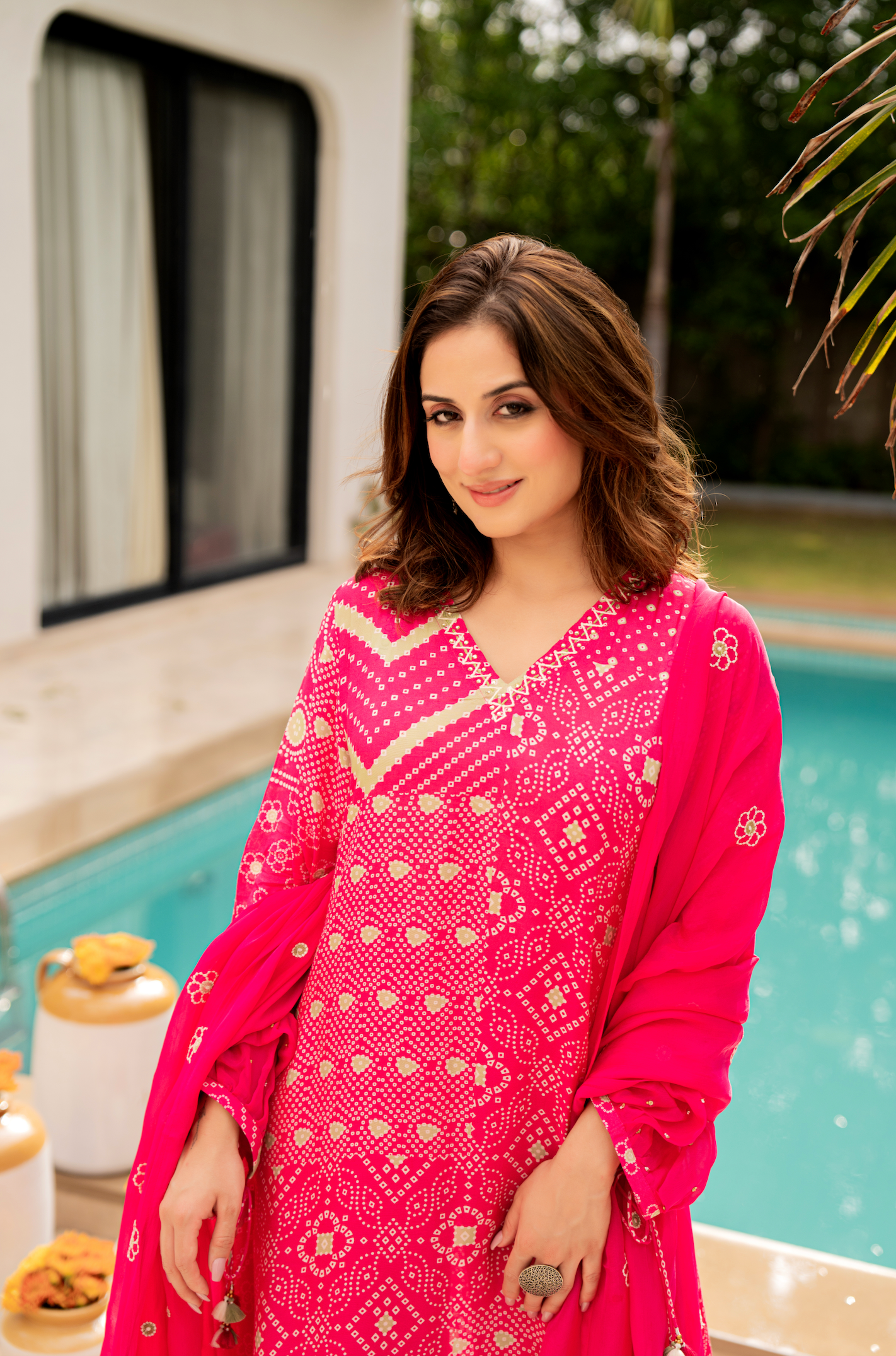 Rose Sage Muslin Suit Set