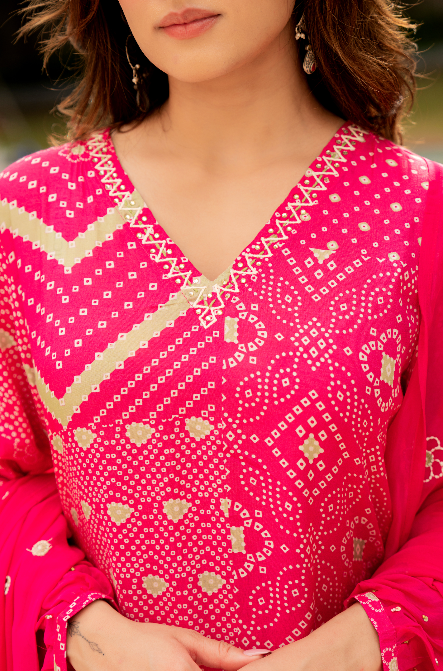 Rose Sage Muslin Suit Set