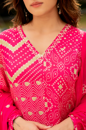 Rose Sage Muslin Suit Set