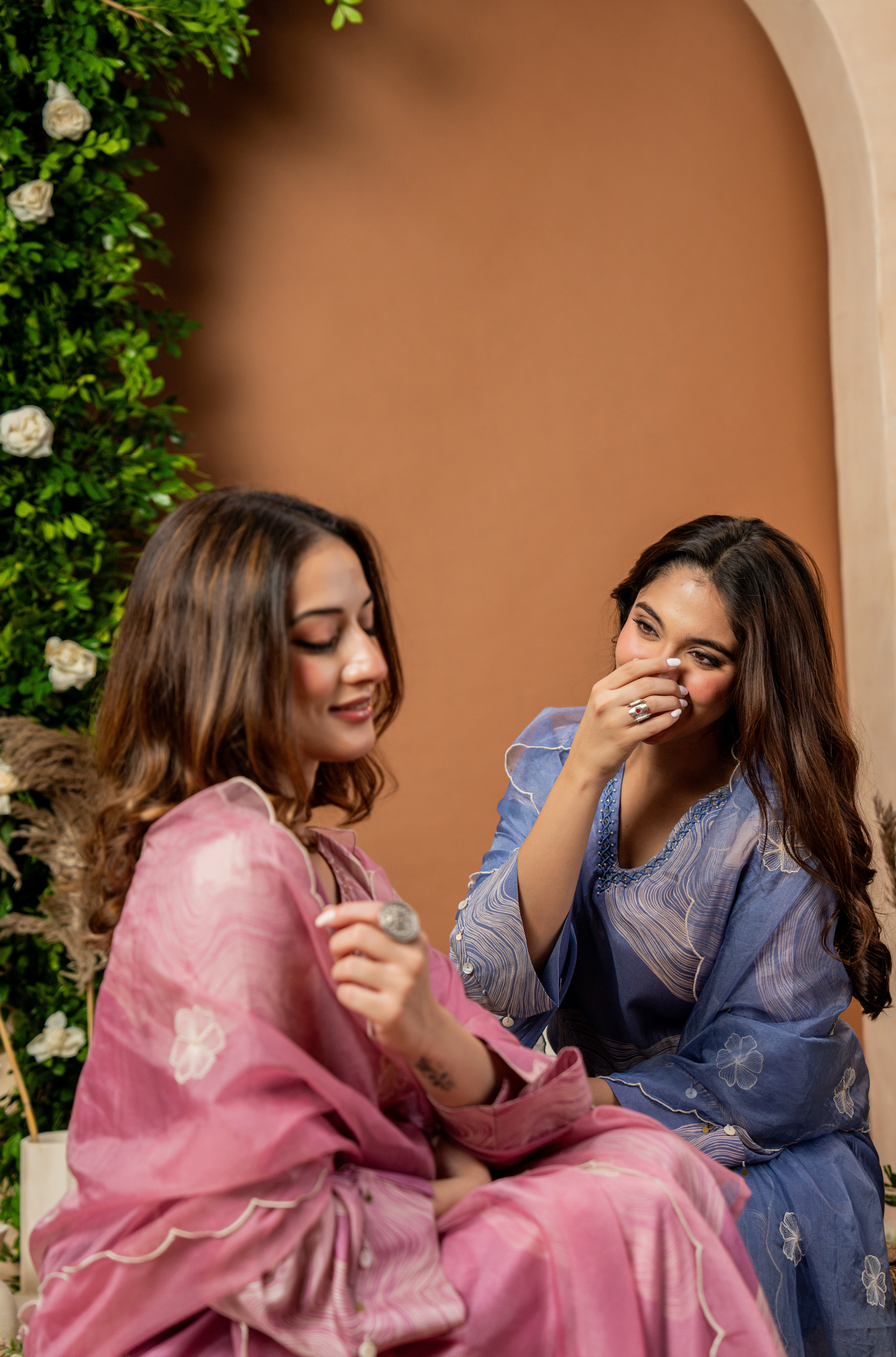 Blush Rose Muslin Suit Set