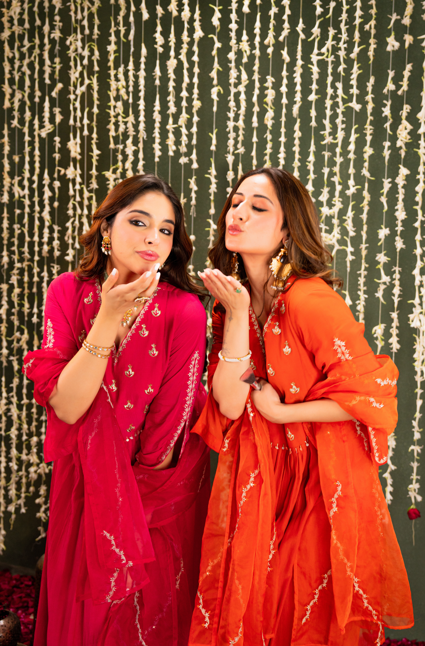 Amber Vistara Crush Chanderi Suit Set