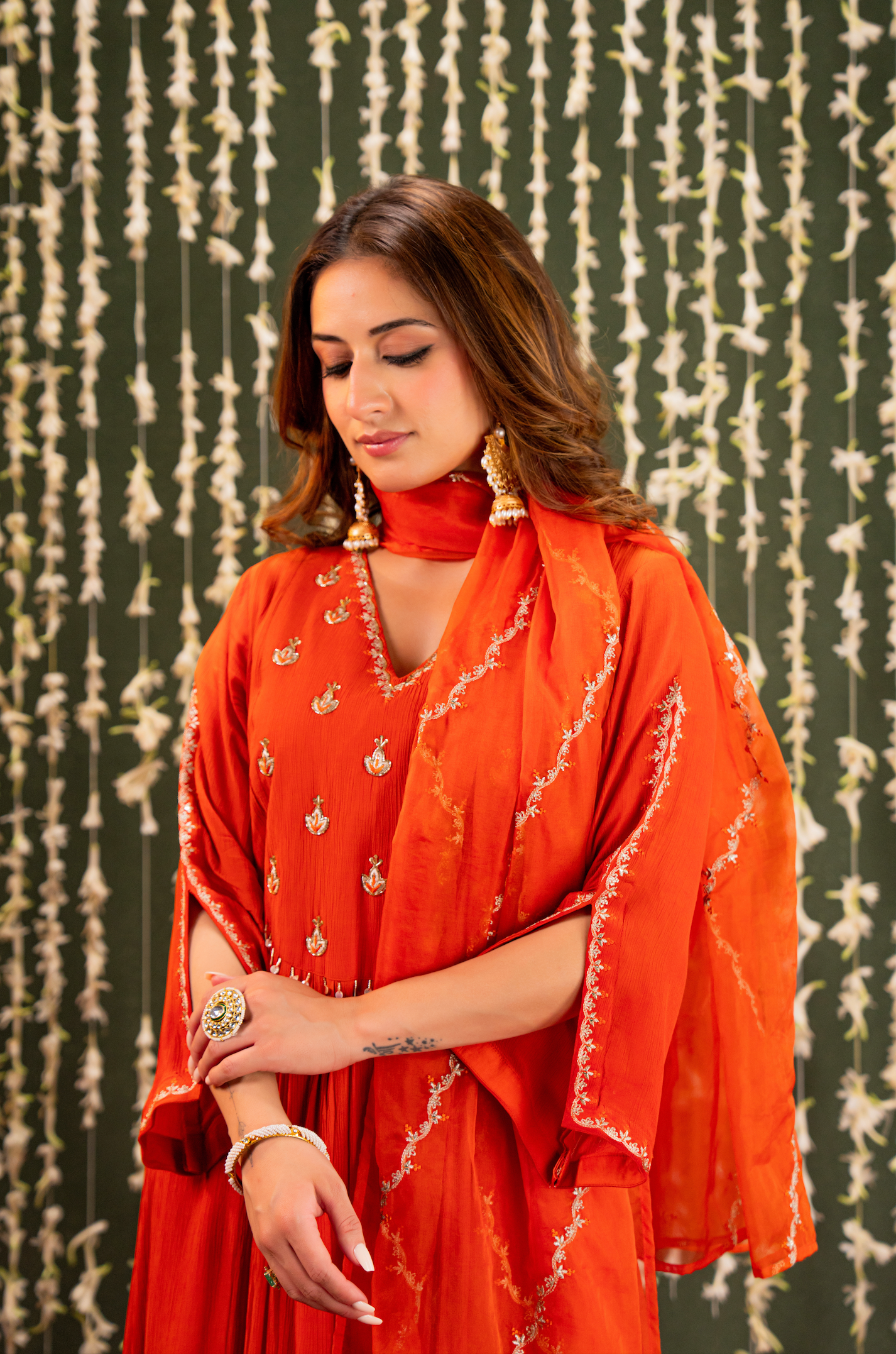 Amber Vistara Crush Chanderi Suit Set