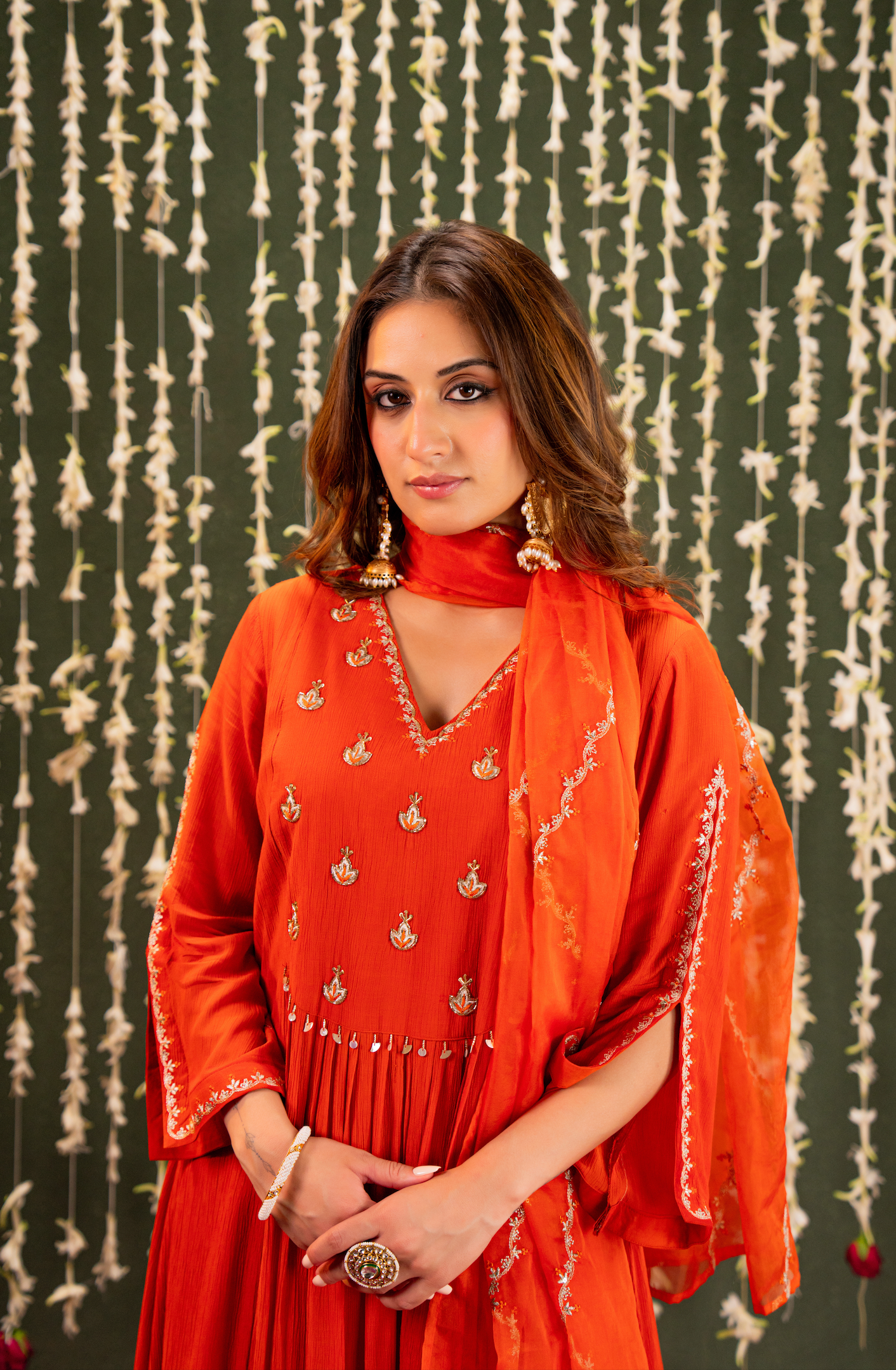 Amber Vistara Crush Chanderi Suit Set