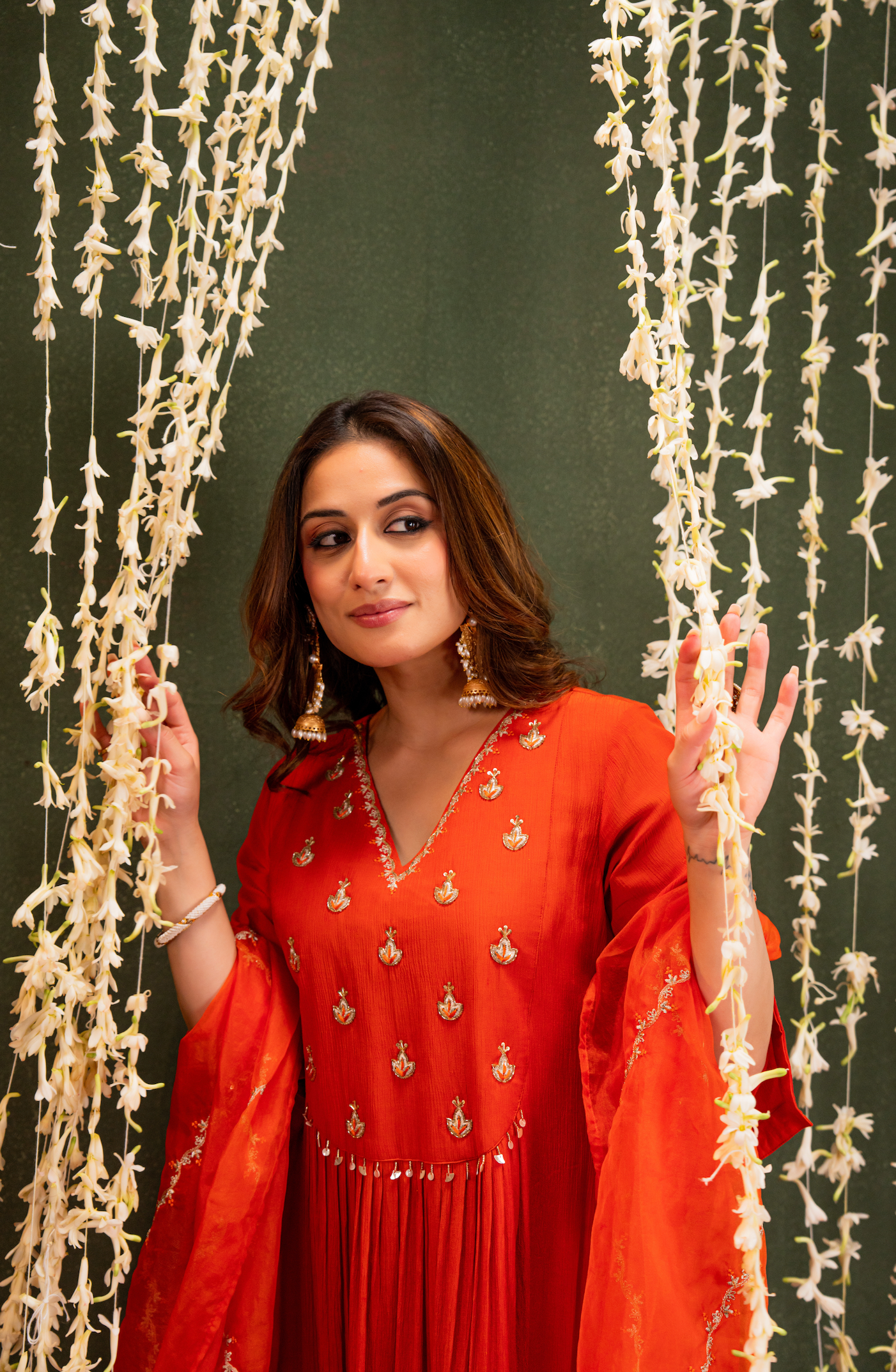 Amber Vistara Crush Chanderi Suit Set