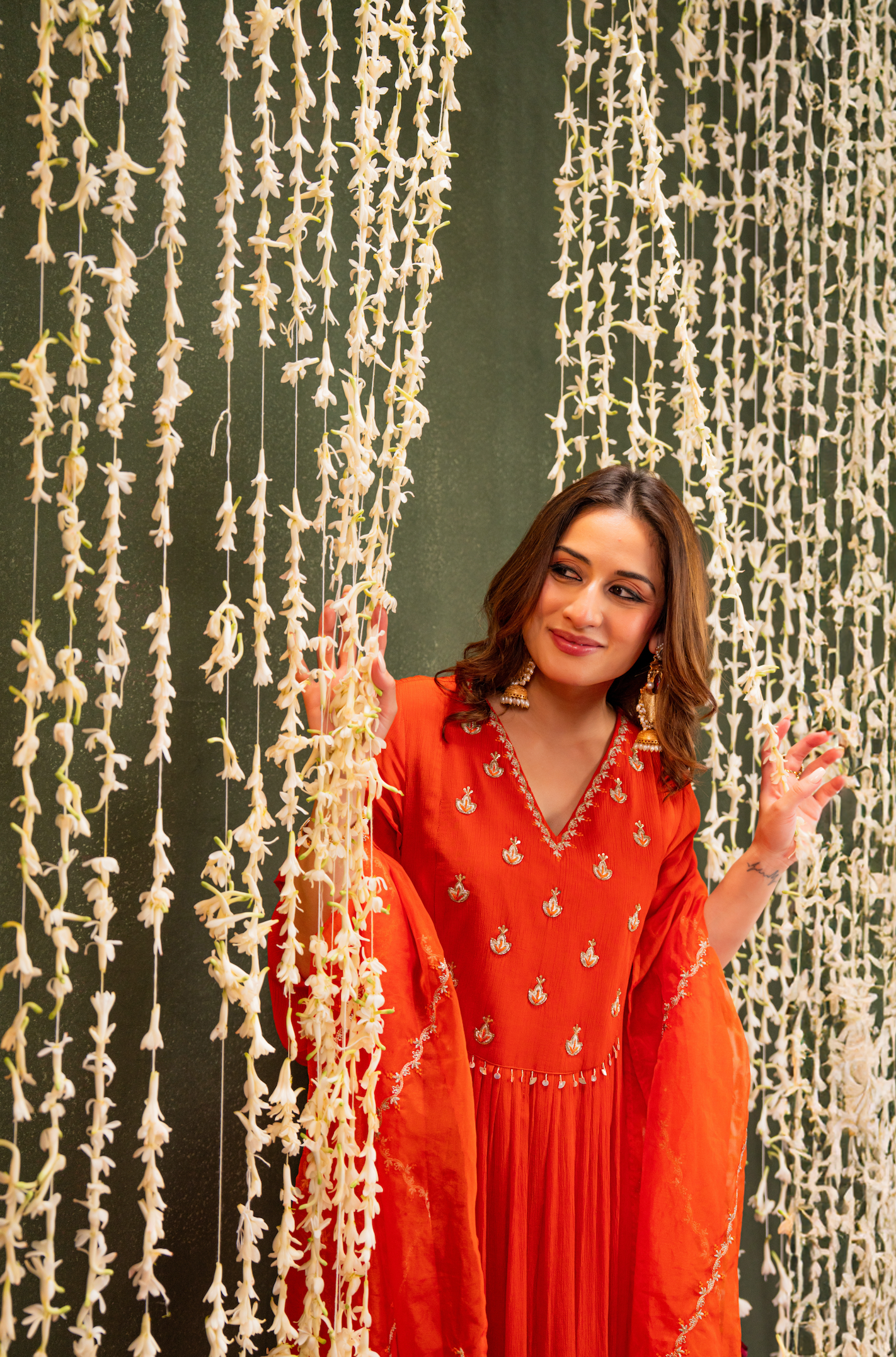 Amber Vistara Crush Chanderi Suit Set