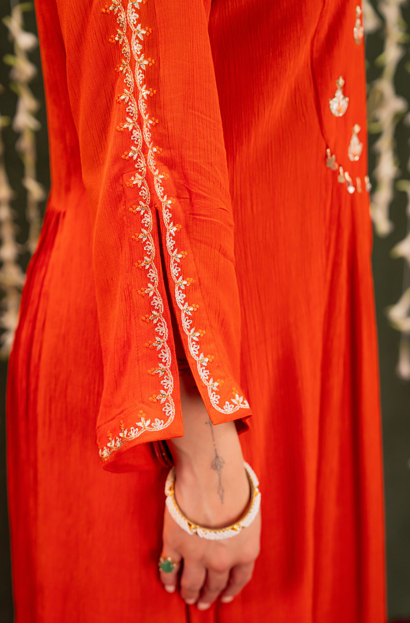 Amber Vistara Crush Chanderi Suit Set