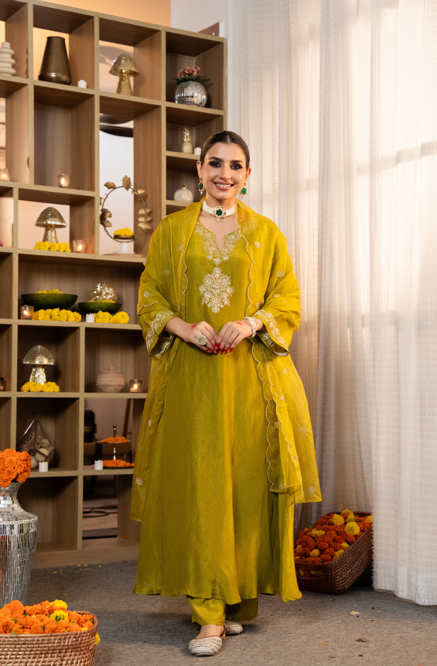 Zari Zest Shimmer Suit Set