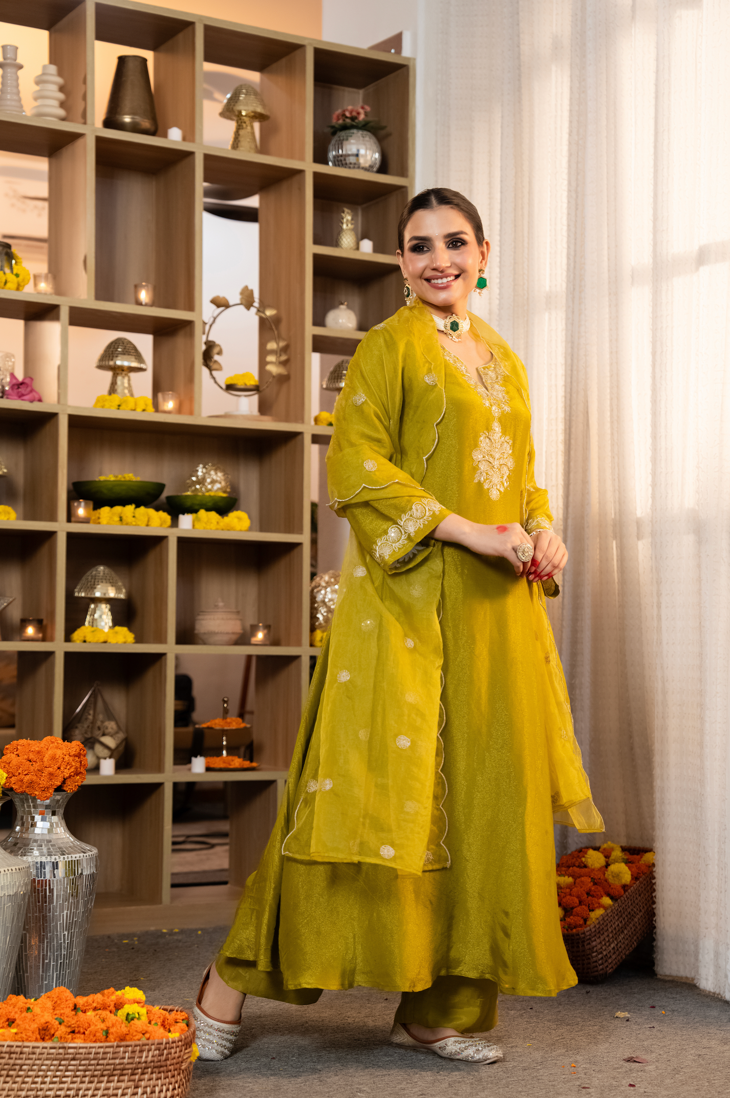 Zari Zest Shimmer Suit Set