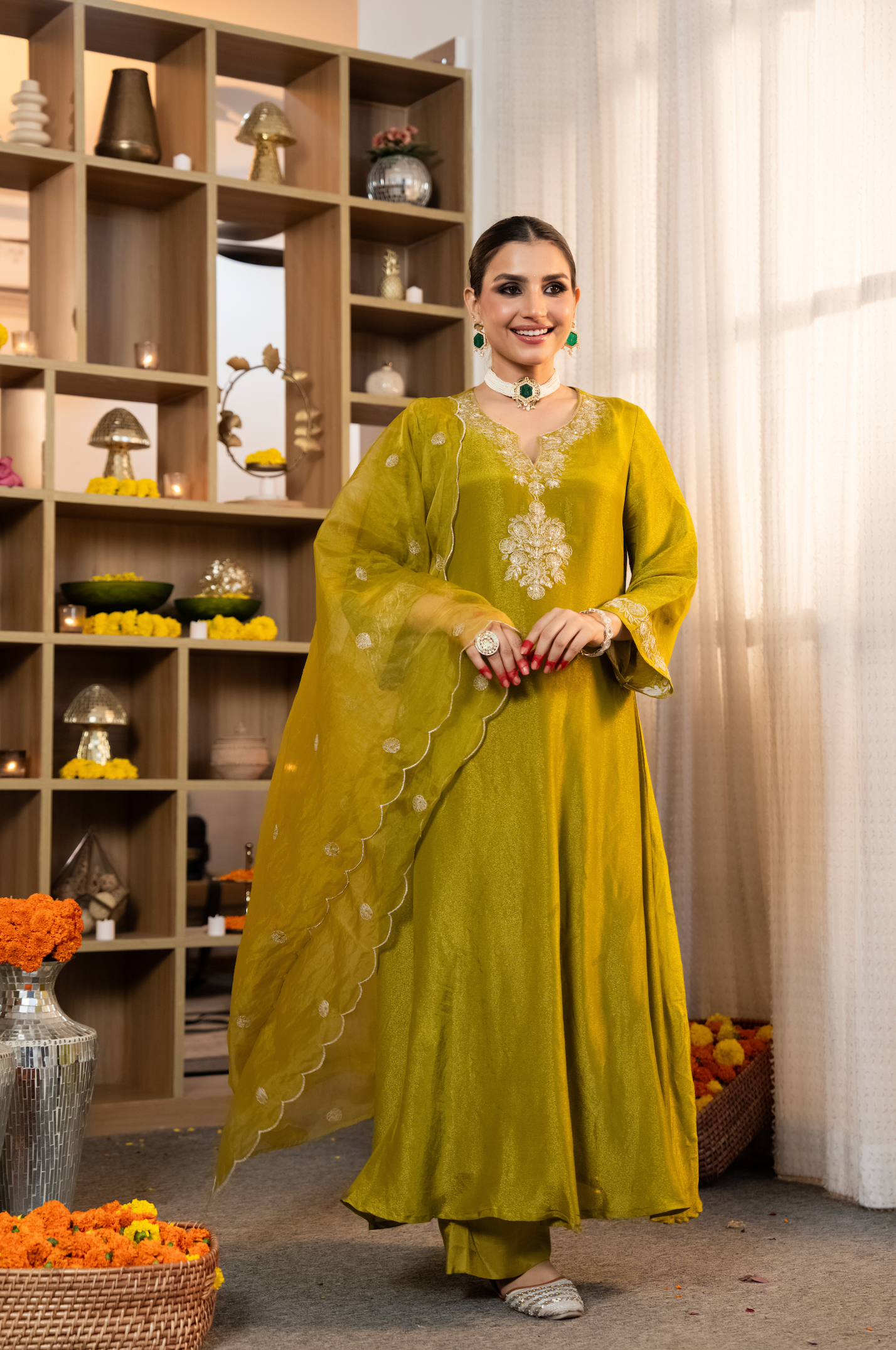 Zari Zest Shimmer Suit Set