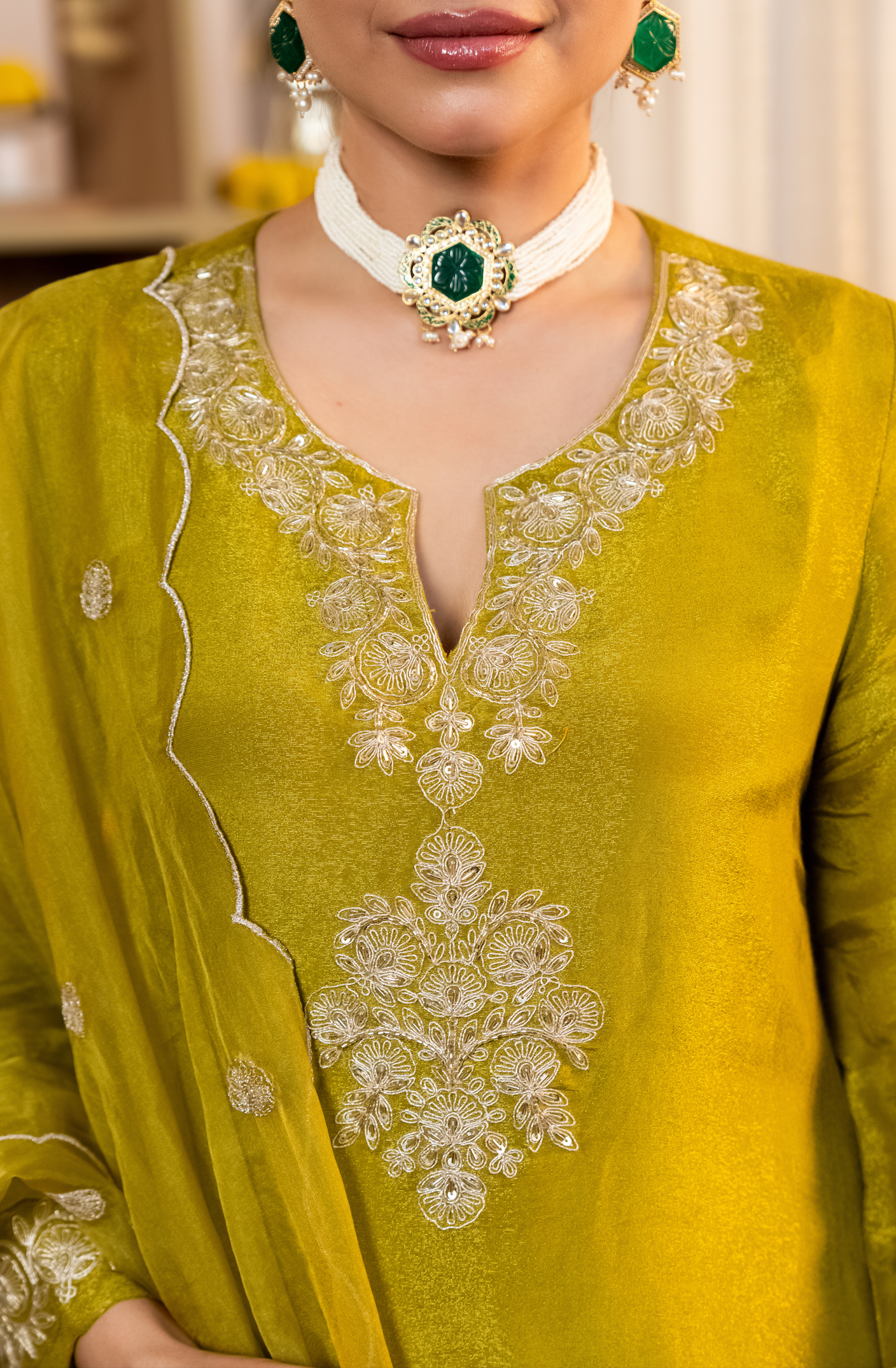 Zari Zest Shimmer Suit Set
