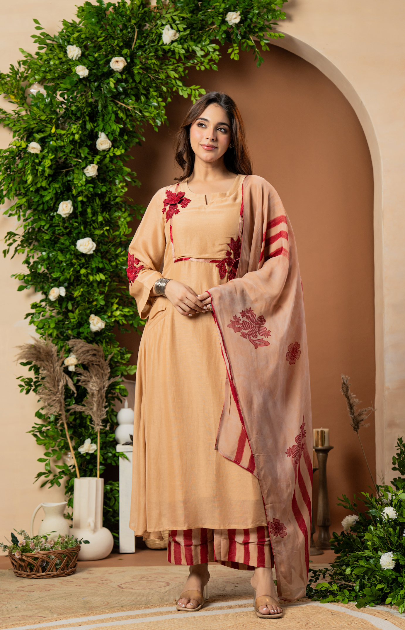 Caramel Rose Suit Set