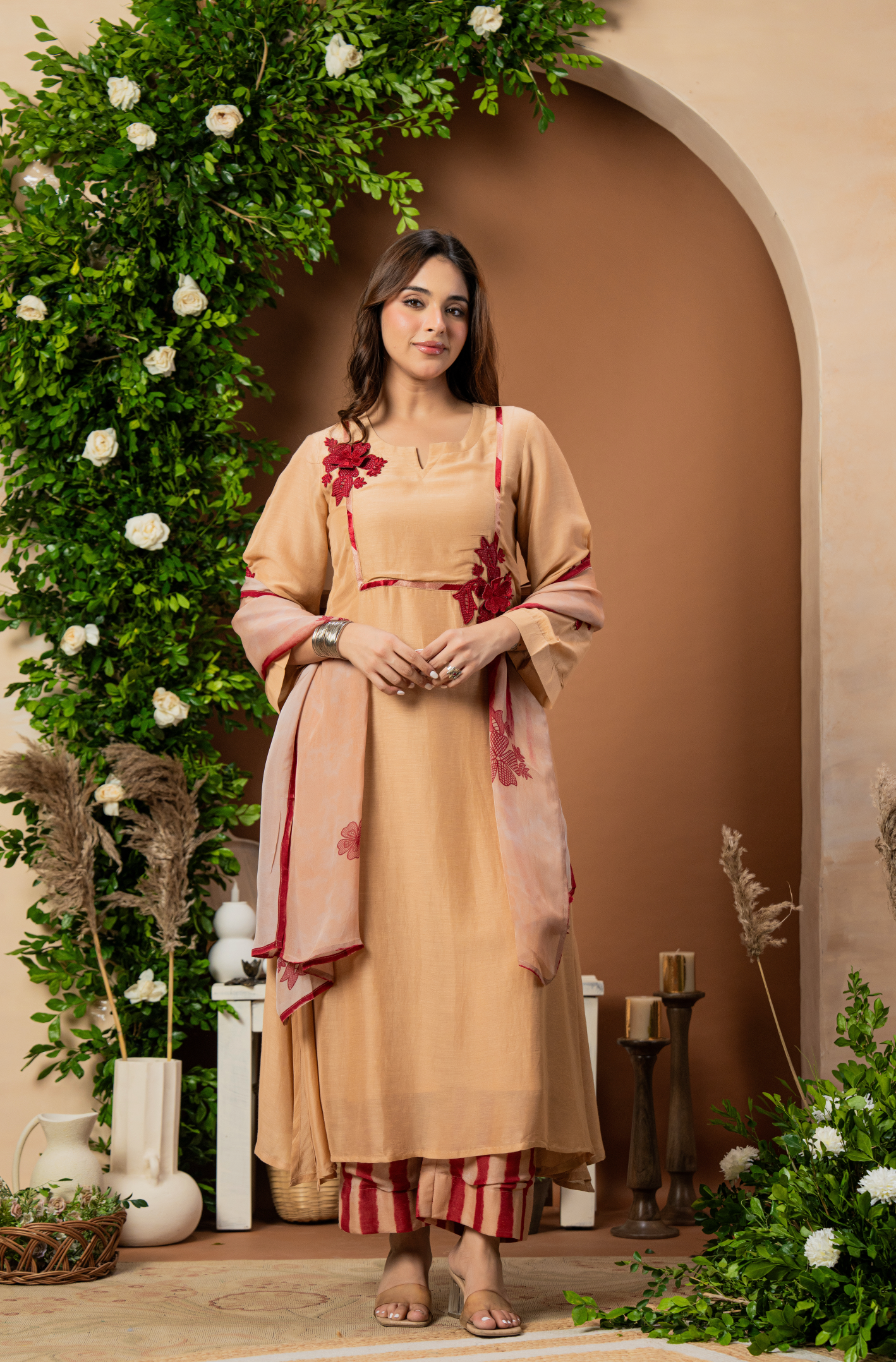 Caramel Rose Suit Set