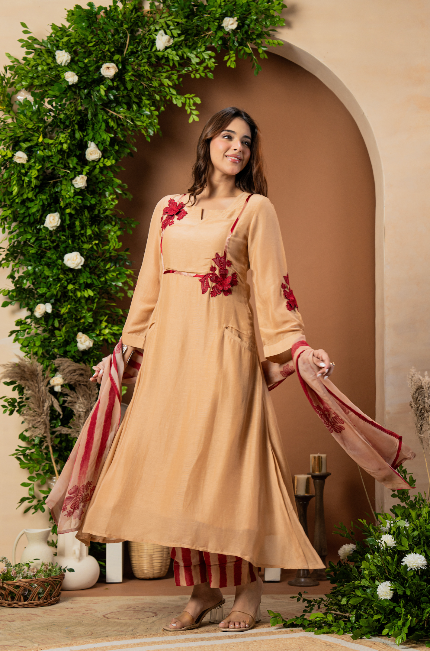 Caramel Rose Suit Set
