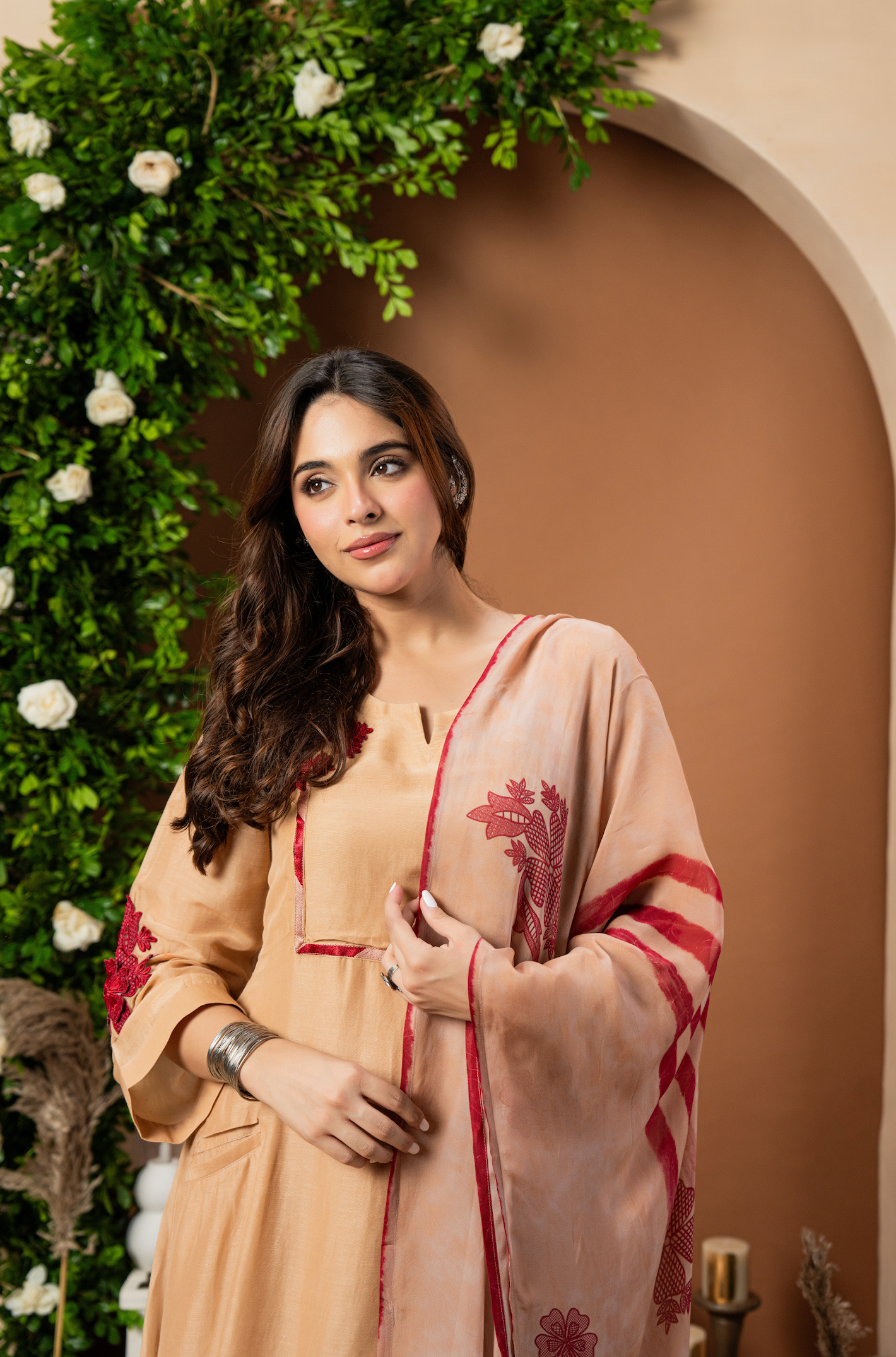 Caramel Rose Suit Set