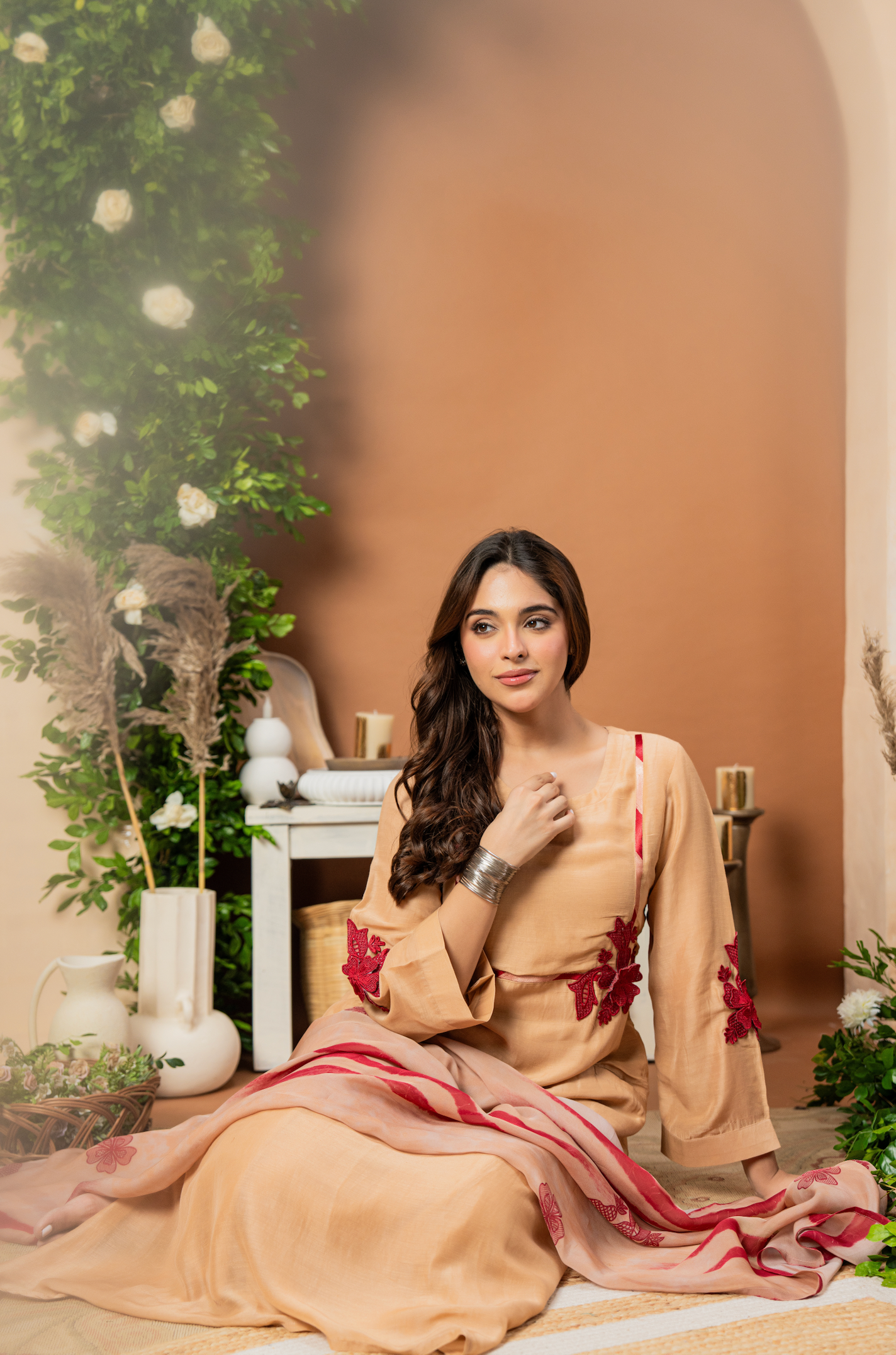 Caramel Rose Suit Set
