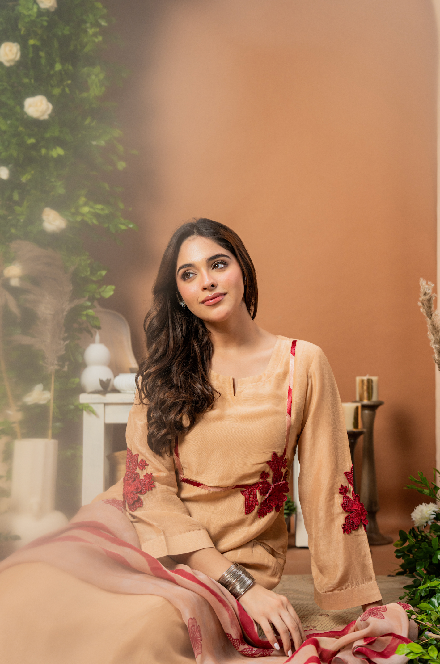 Caramel Rose Suit Set