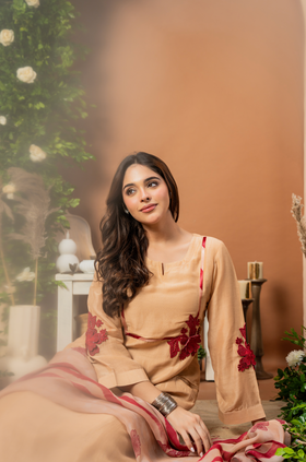 Caramel Rose Suit Set