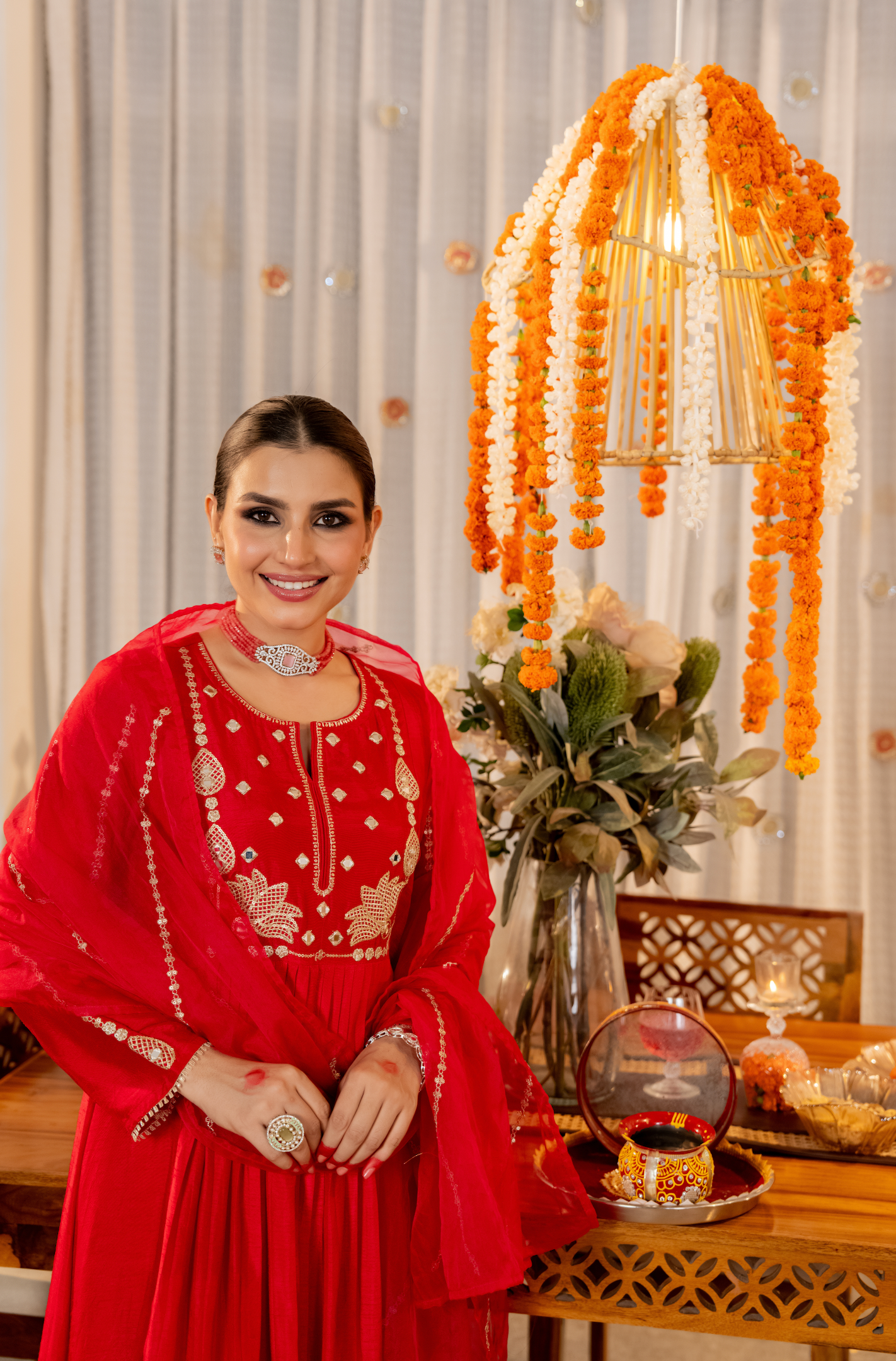 Pink Aura Russian Silk Suit Set