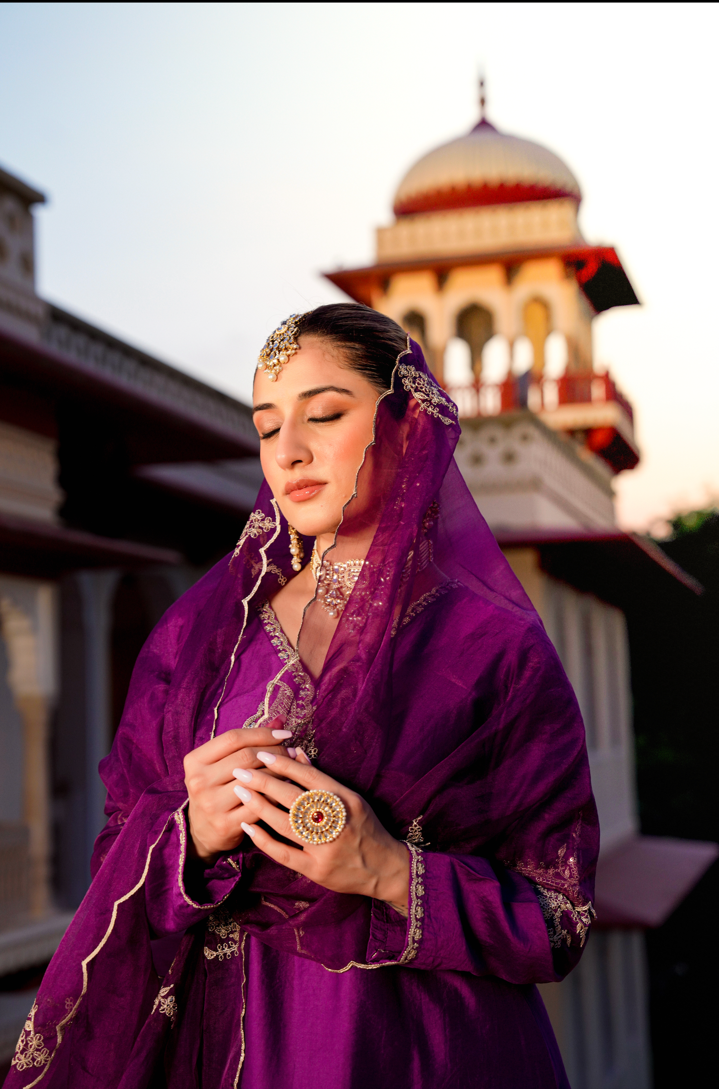Royal Jamuni Satoori Silk Garara Suit Set