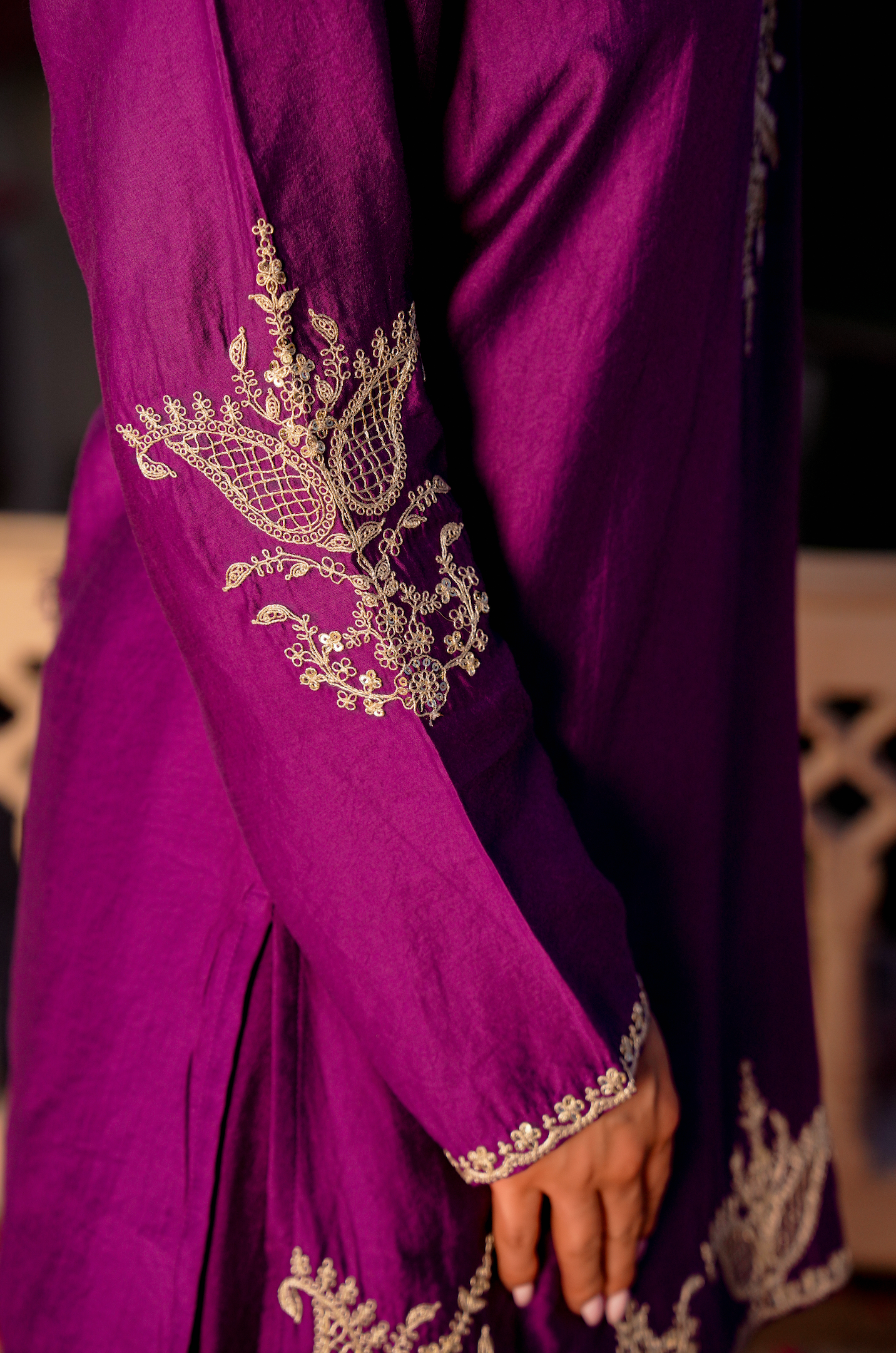 Royal Jamuni Satoori Silk Garara Suit Set