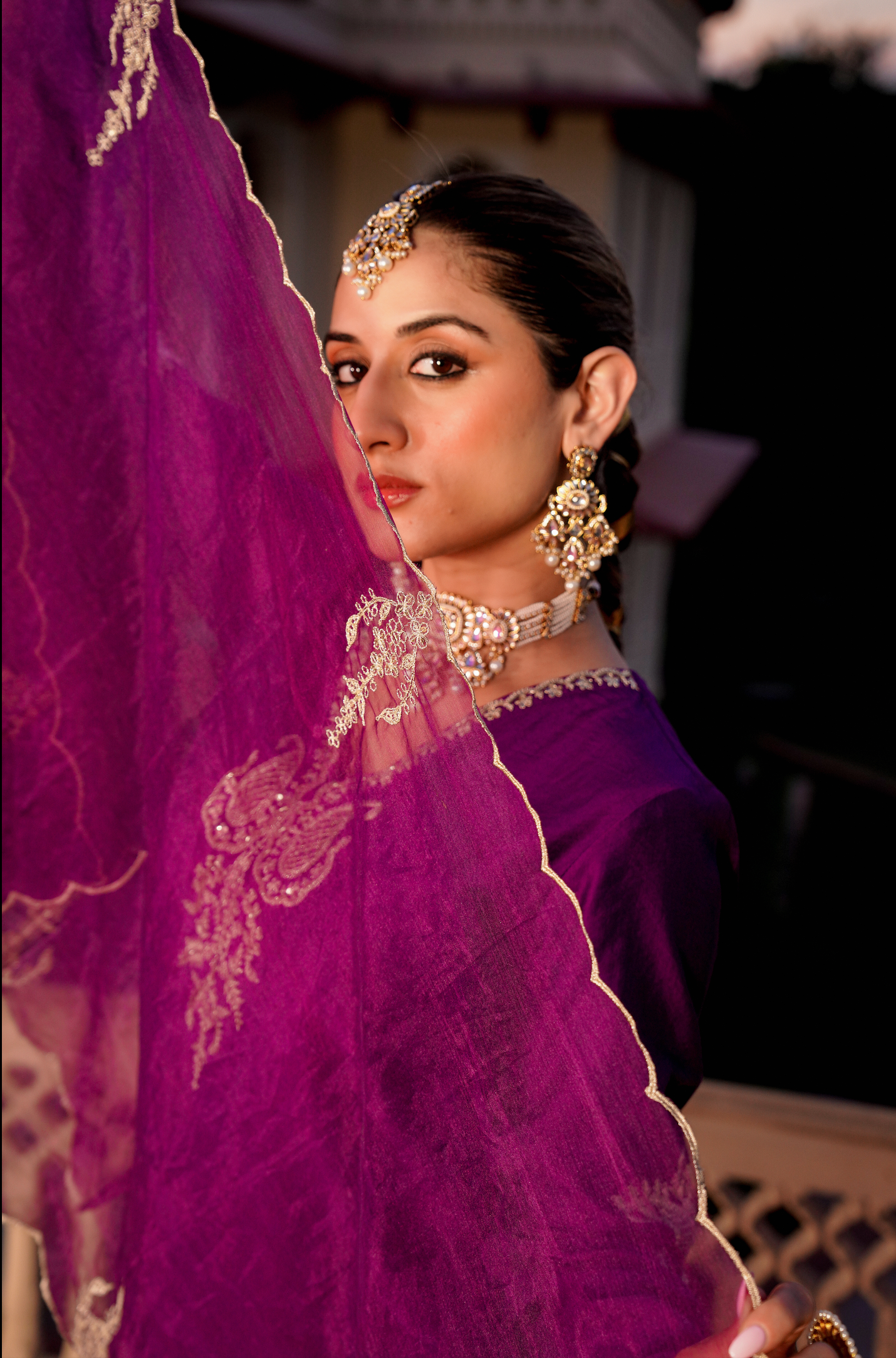 Royal Jamuni Satoori Silk Garara Suit Set