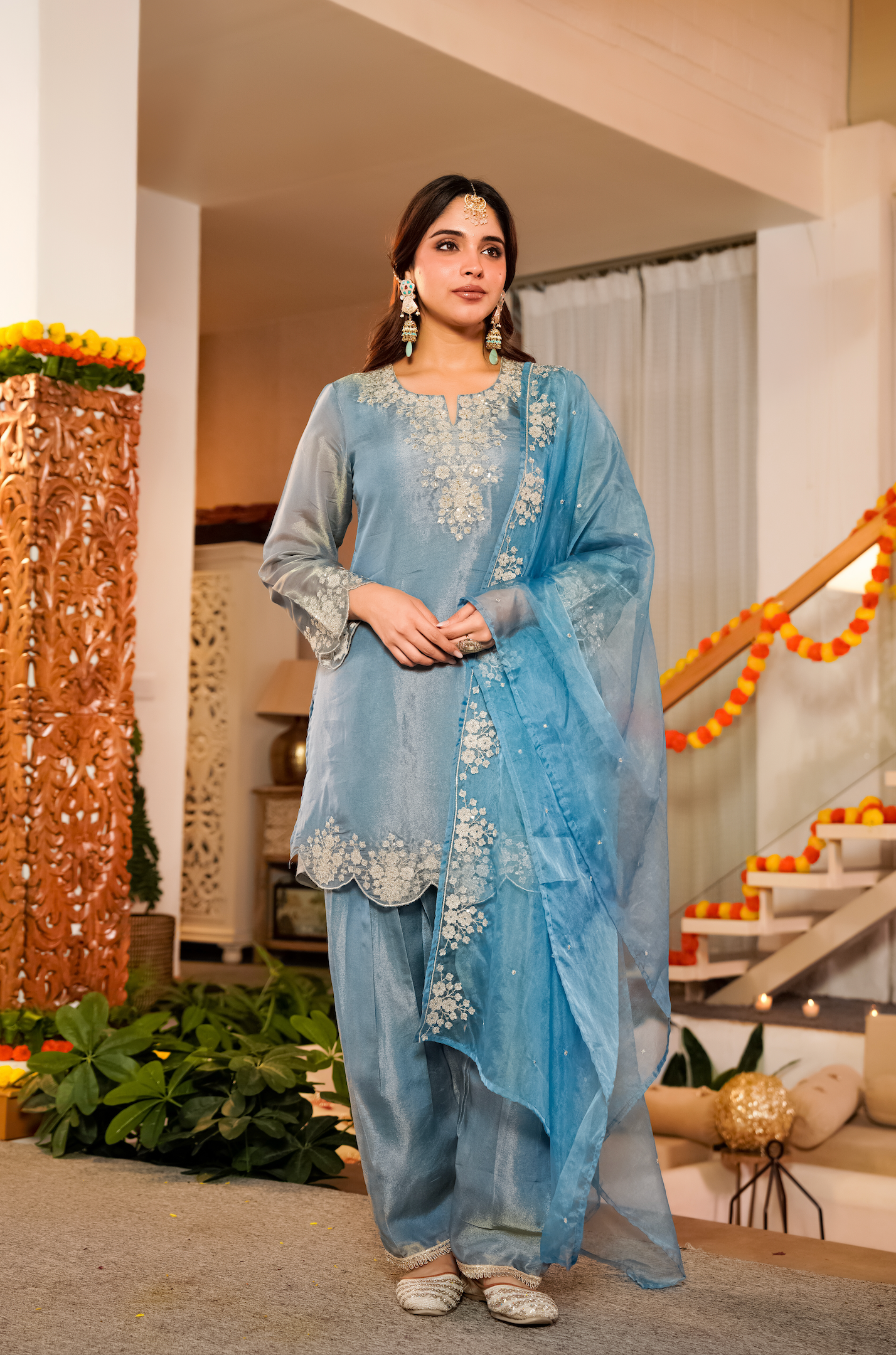 Serene Mist Tissue Suit Set