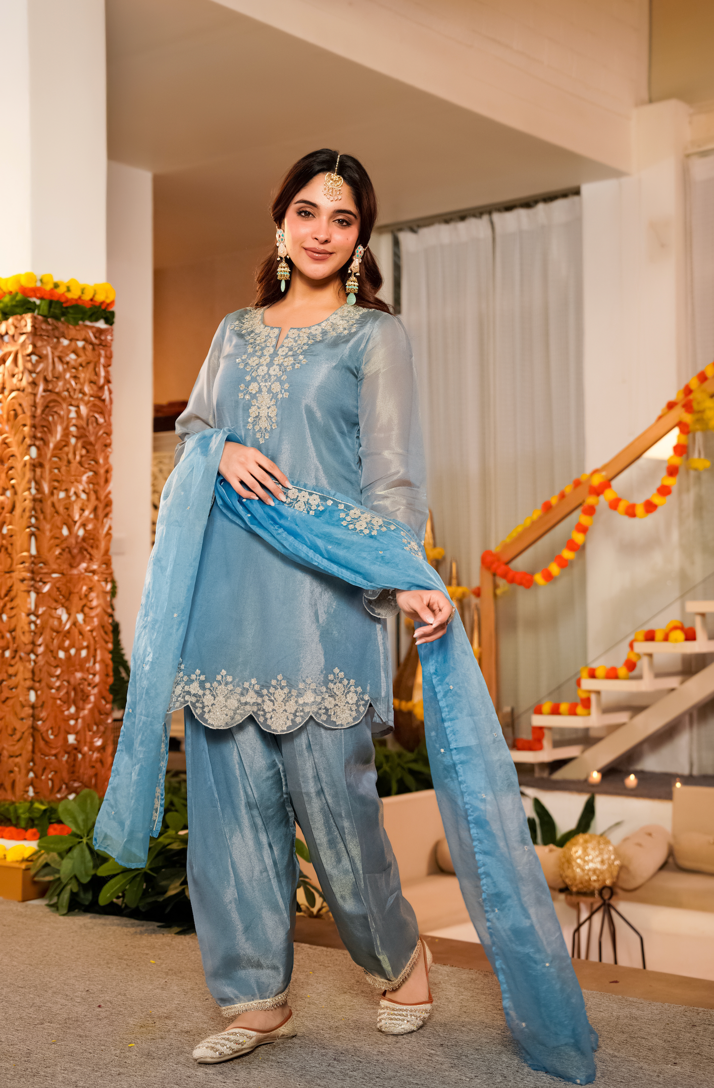 Serene Mist Tissue Suit Set