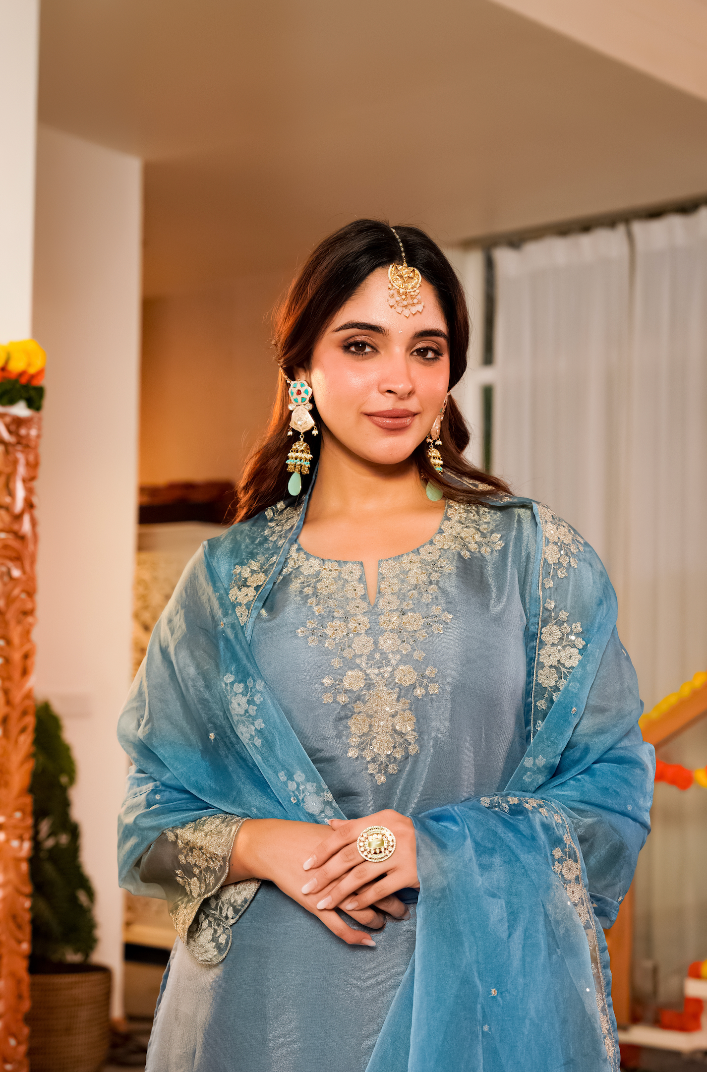 Serene Mist Tissue Suit Set