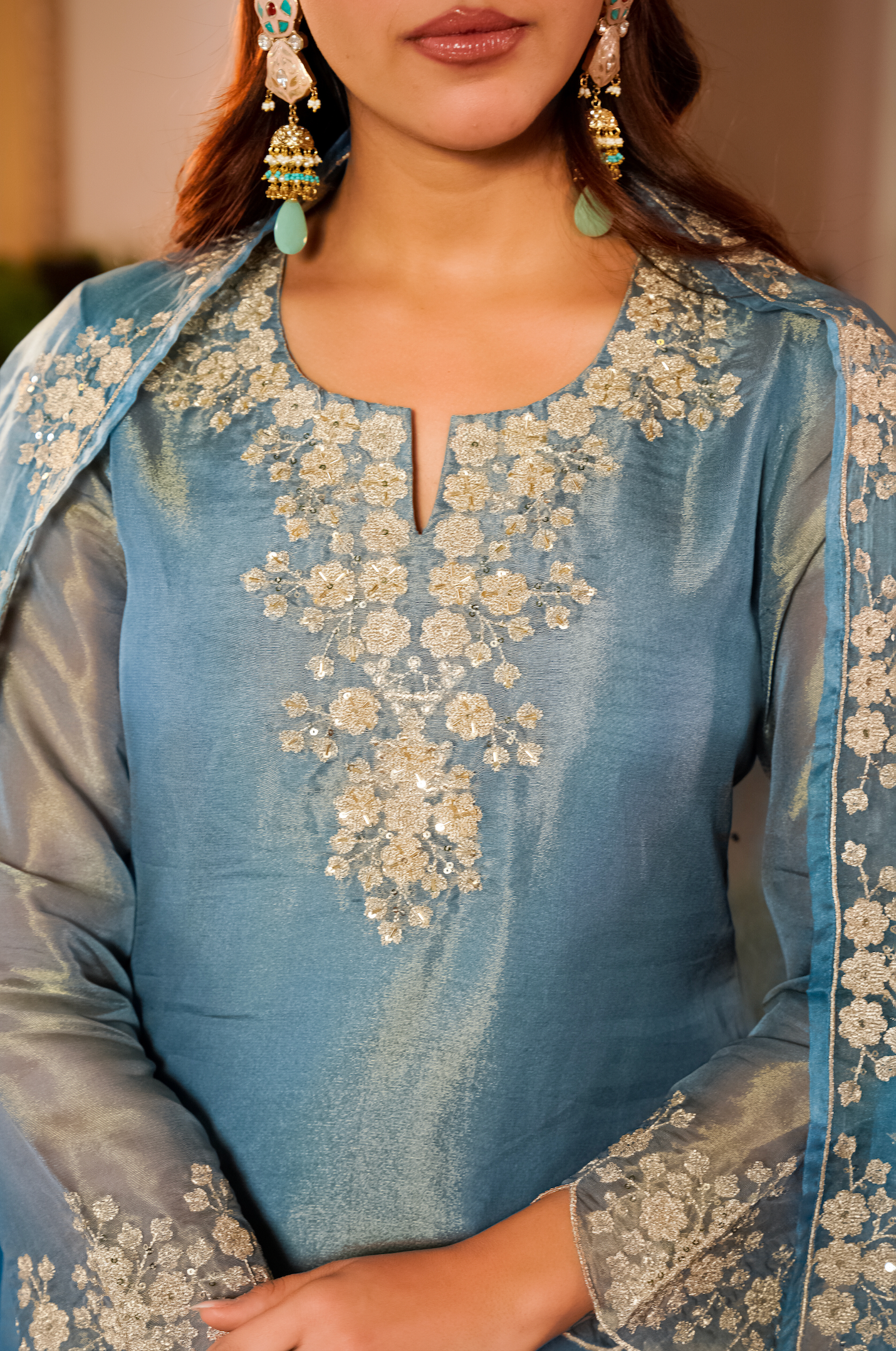 Serene Mist Tissue Suit Set