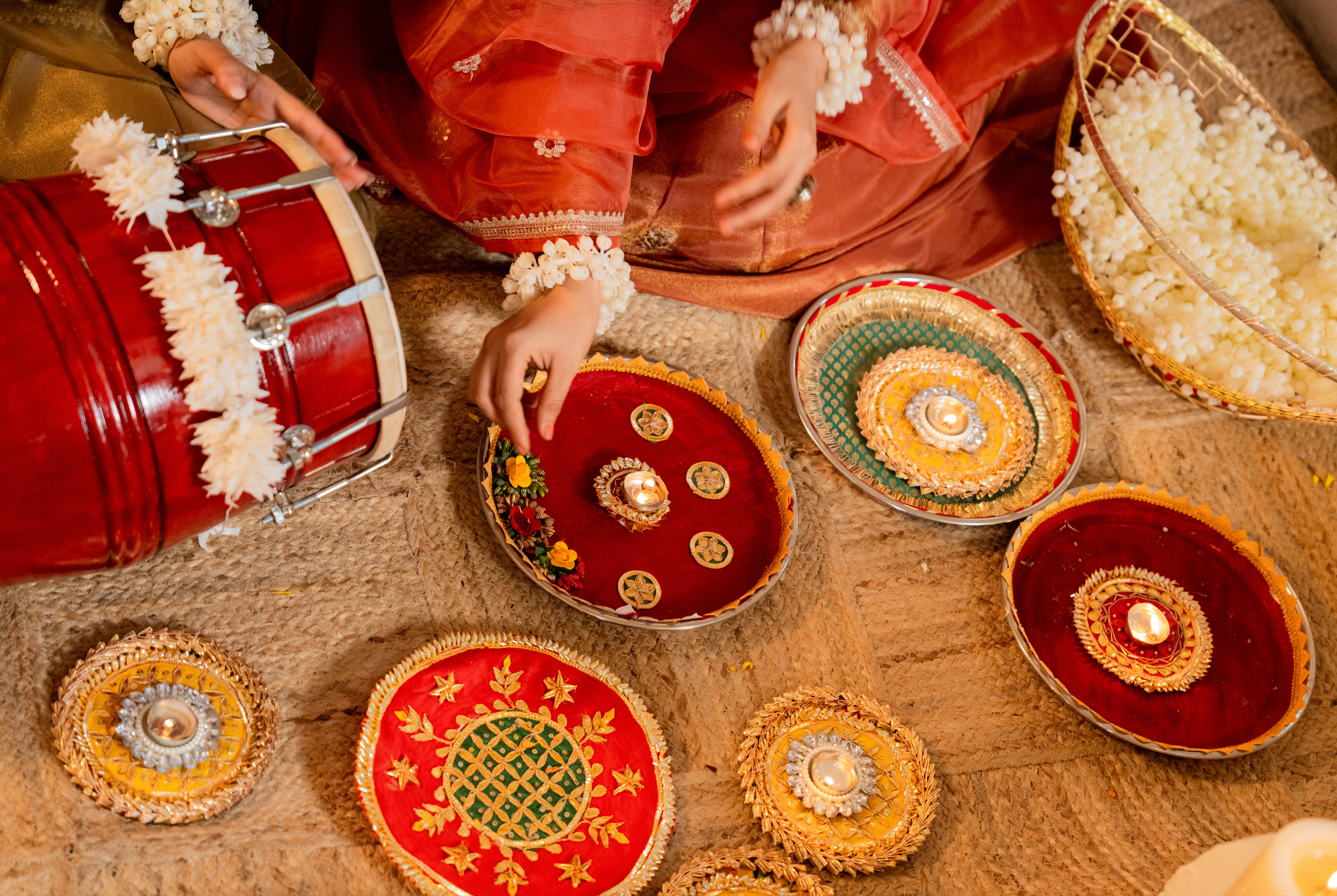 Dusky Gold Nazakat Tissue Suit Set