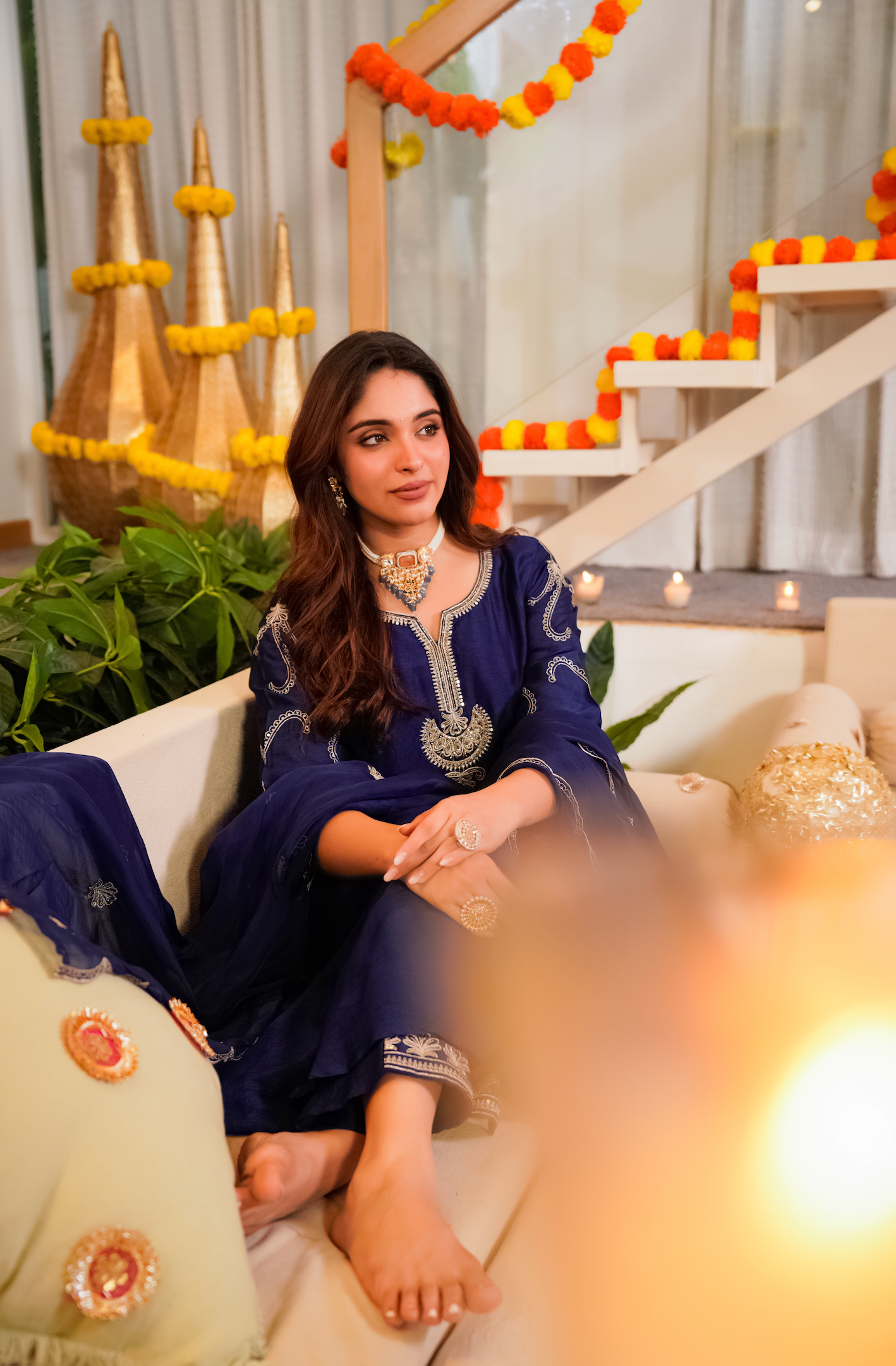 Midnight Majesty Russian Silk Suit Set