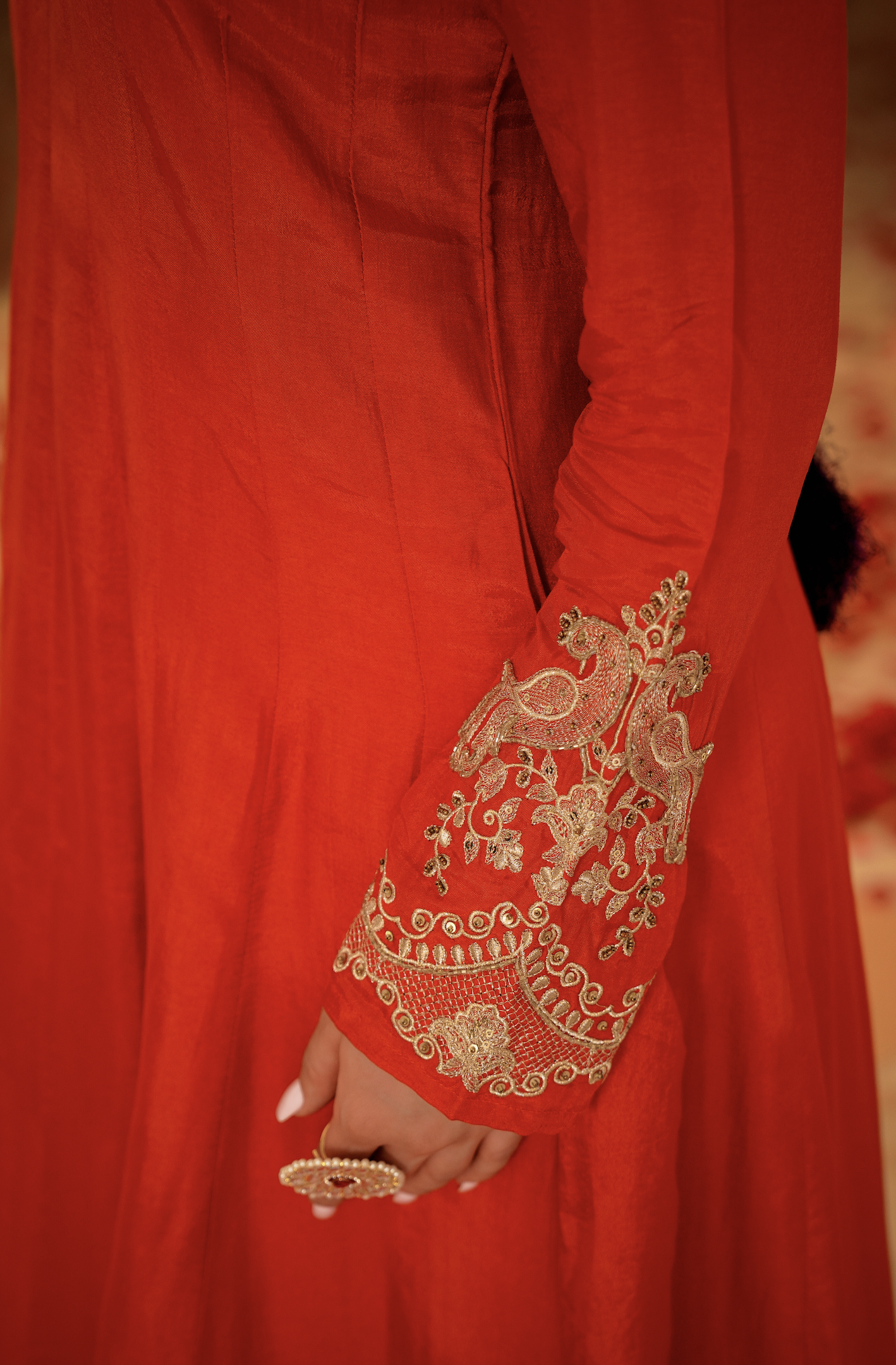 Amber Aura Russian Silk Suit Set