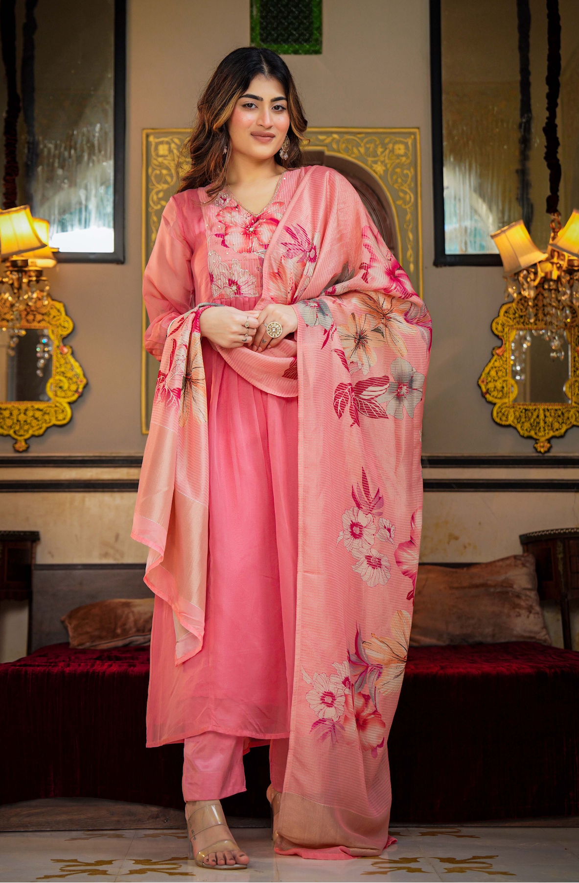Blush Bloom Kurta Set