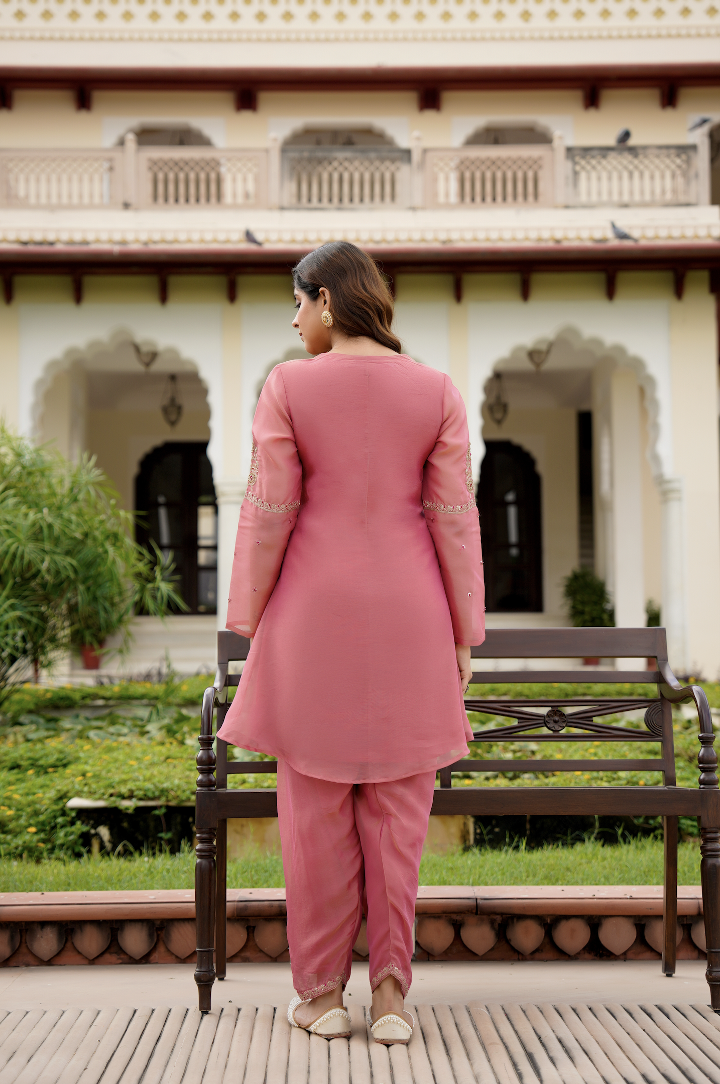 Rose Blush Swiss Tissue Suit Set