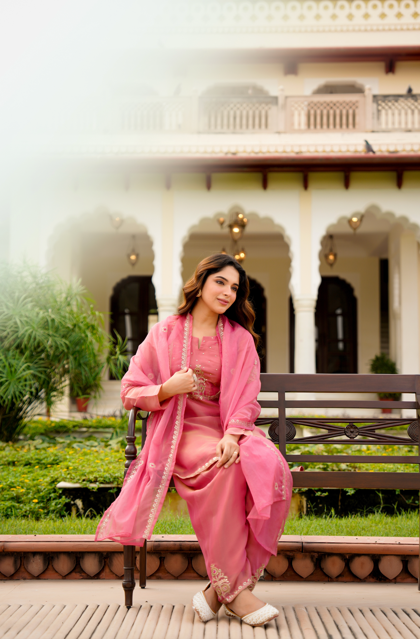 Rose Blush Swiss Tissue Suit Set