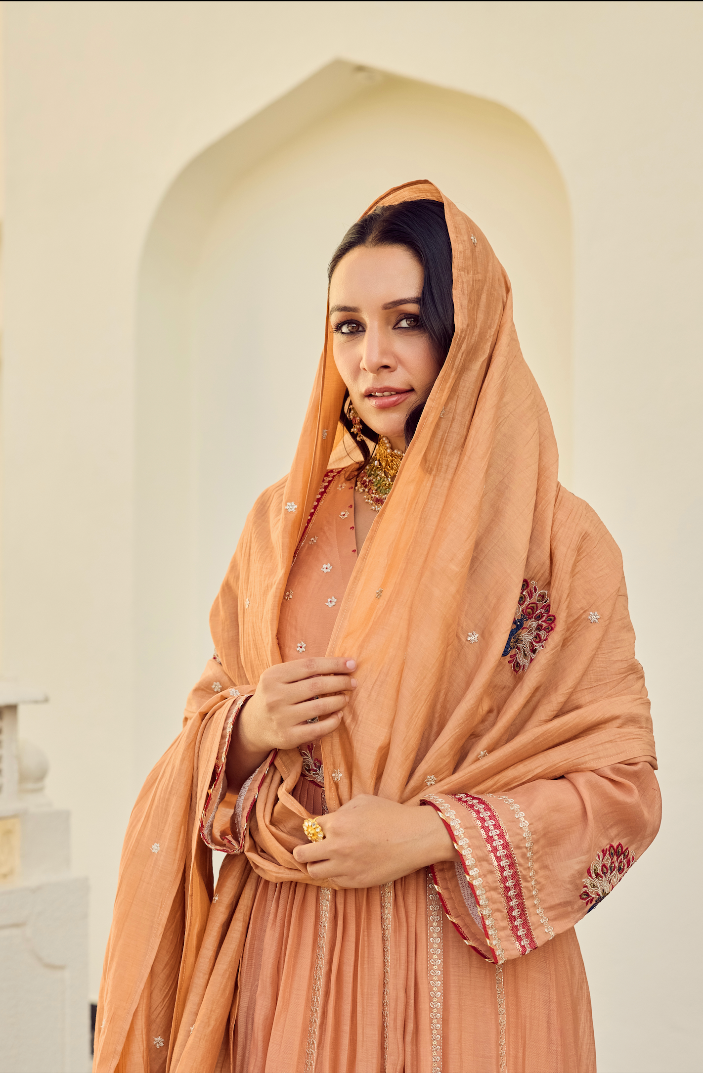 Rust Royale Embroidered Suit Set