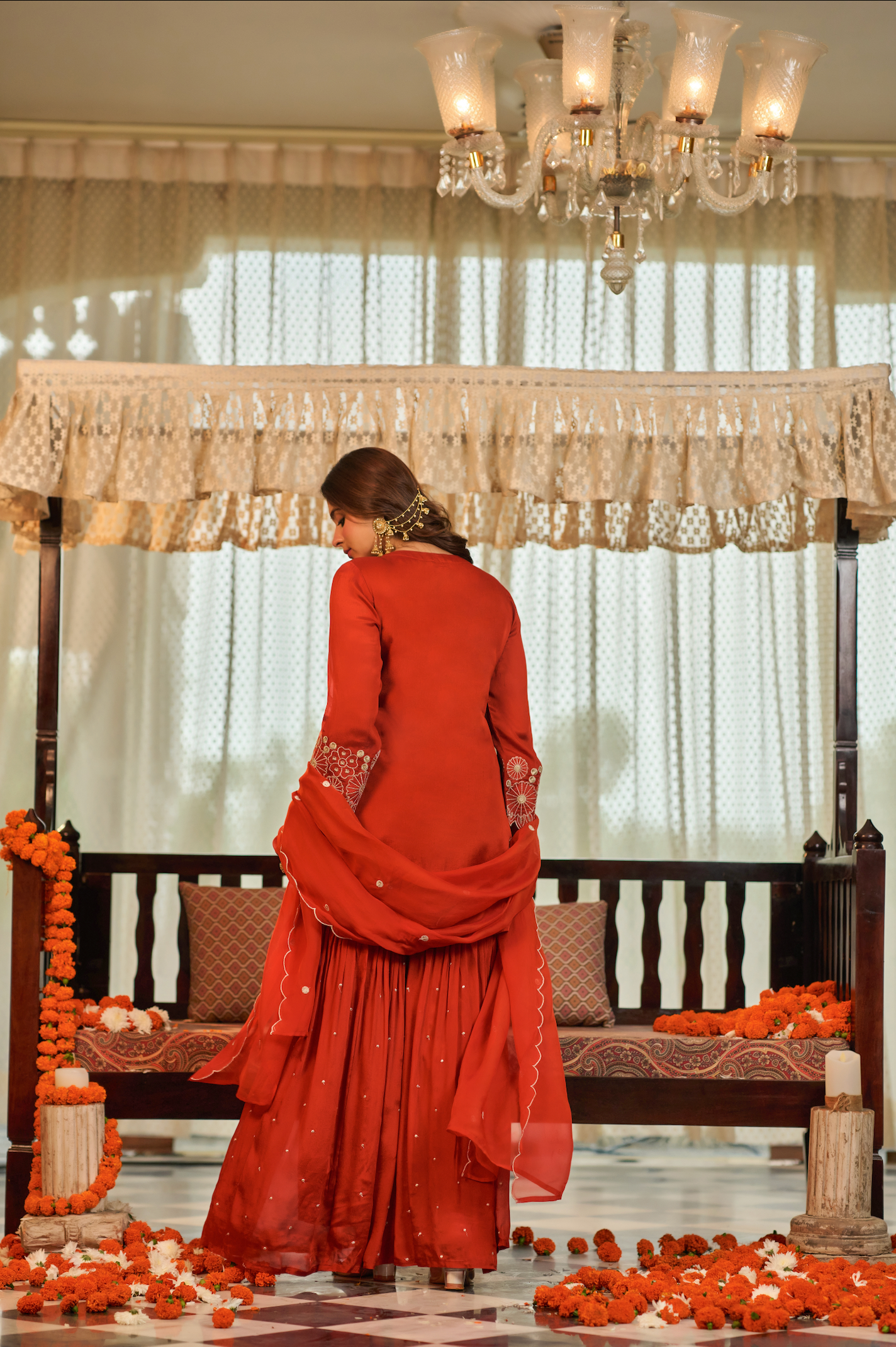 Rust Heritage Kurta Set