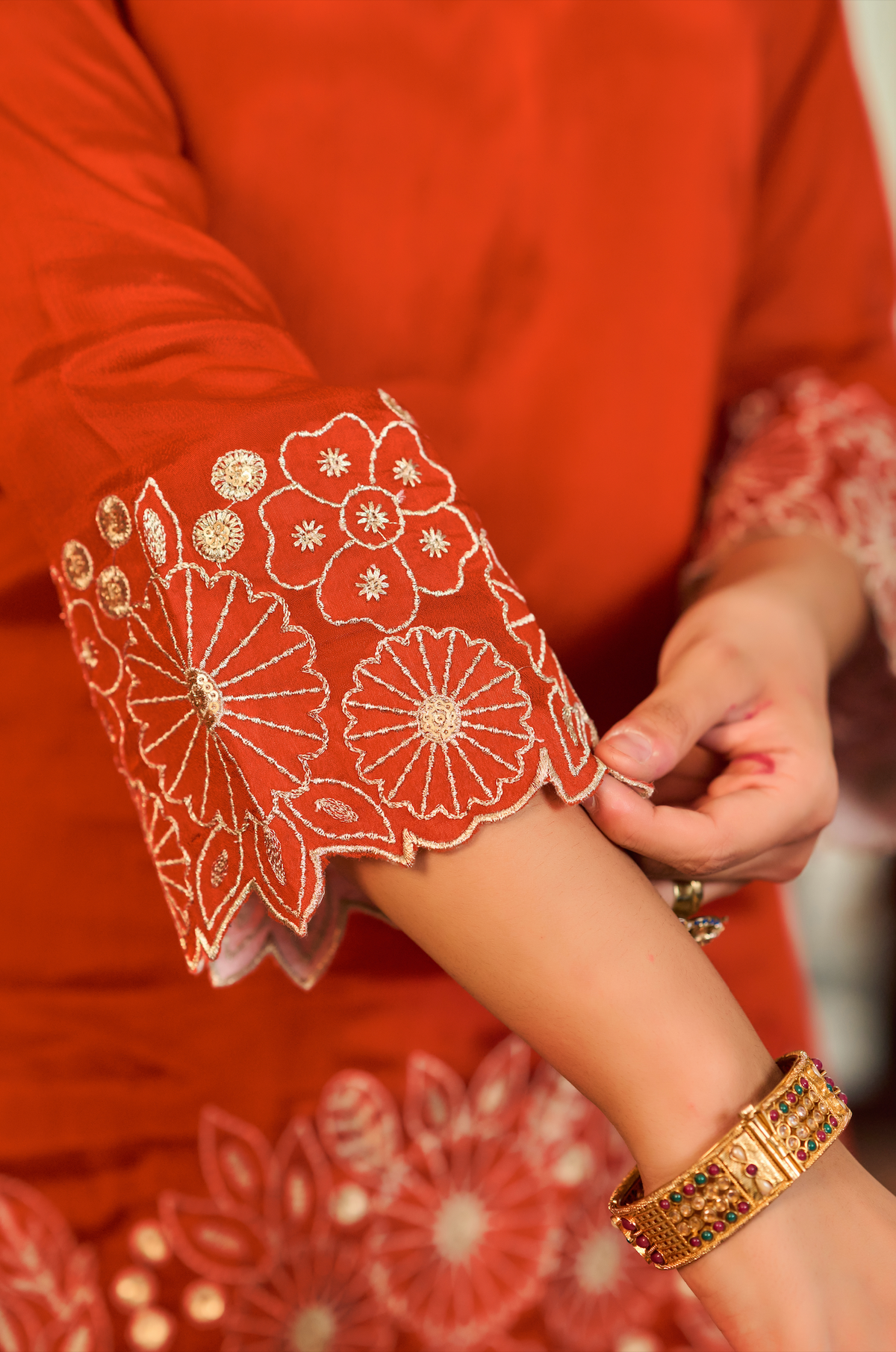 Rust Heritage Kurta Set